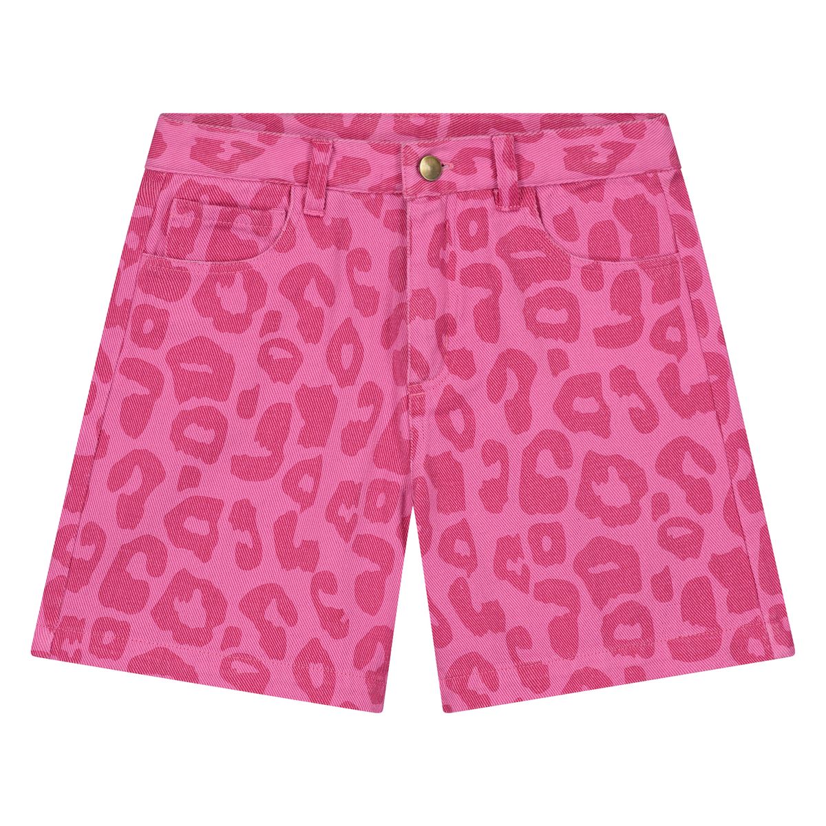 Daily Brat Leopard Short Bubblegum Bloom Girls