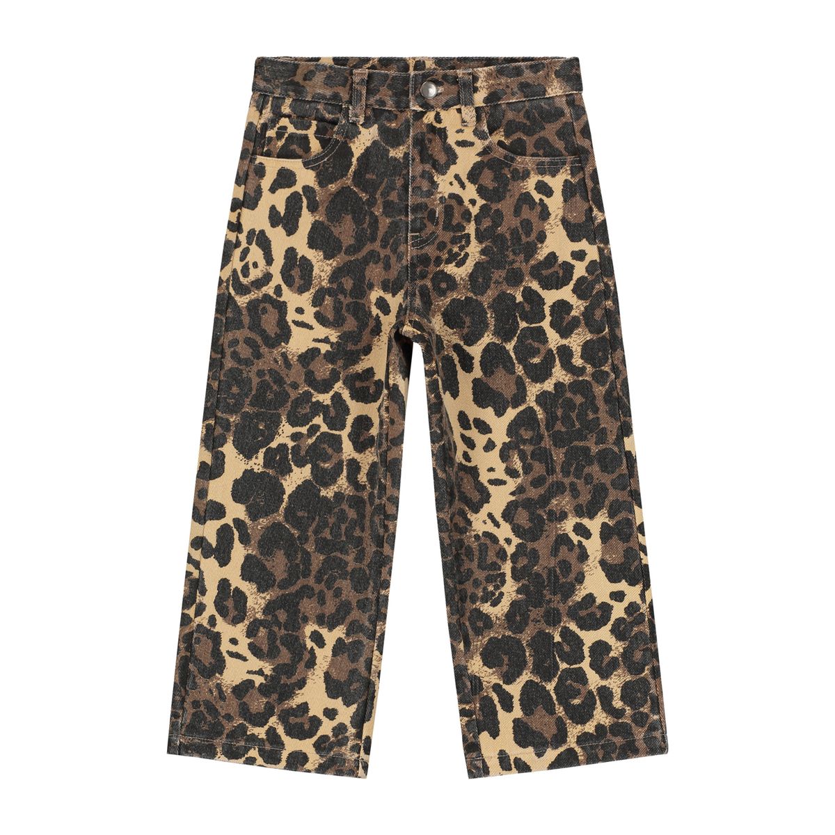 Call Me Frankie Leopard Pants Brown