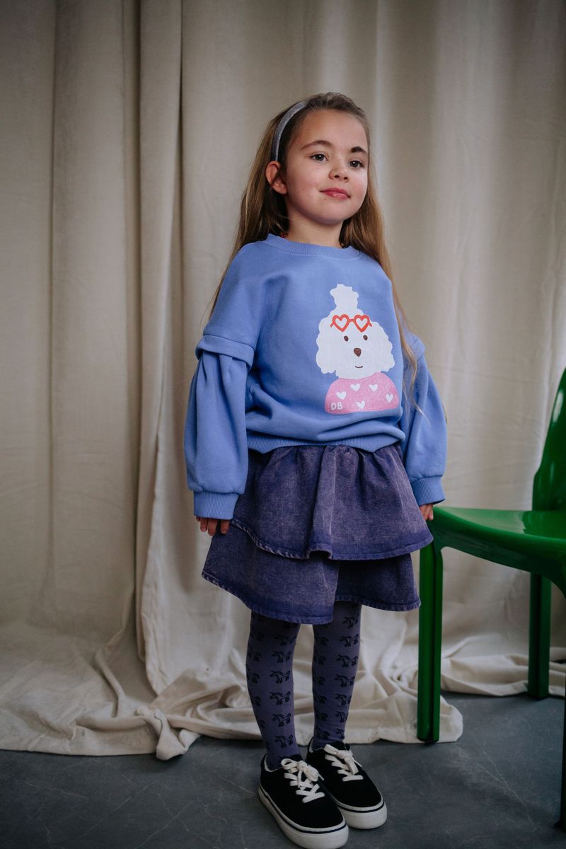 Daily Brat Snappy Denim Skirt Purple