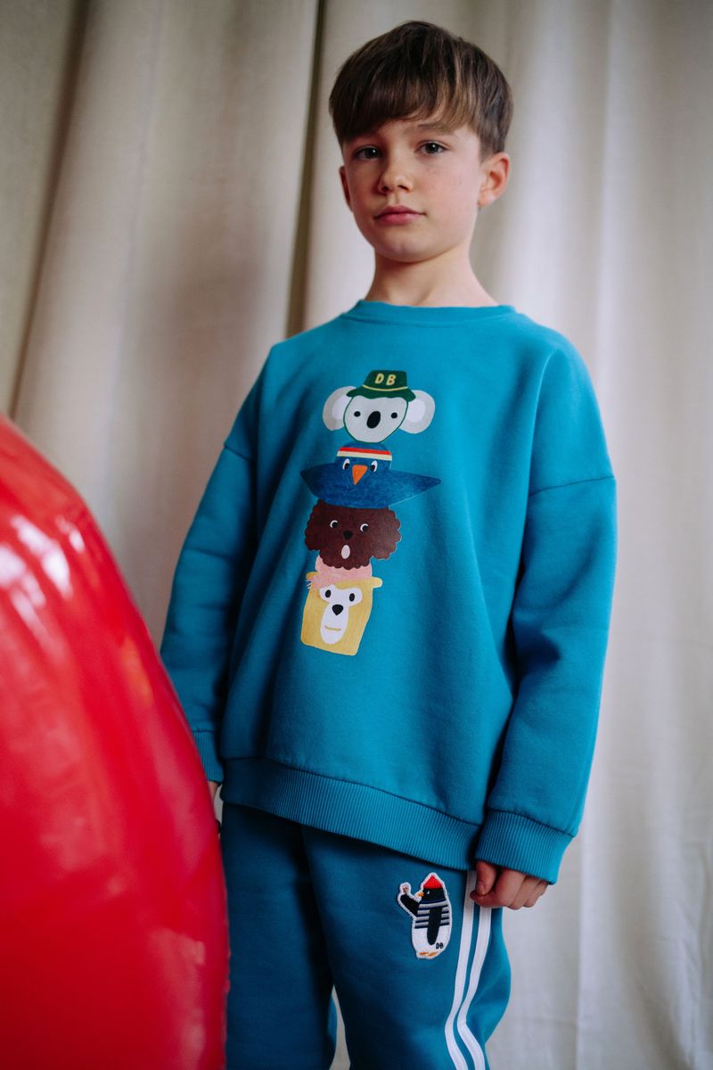 Daily Brat Wobble Totem Sweater Sage Serenity