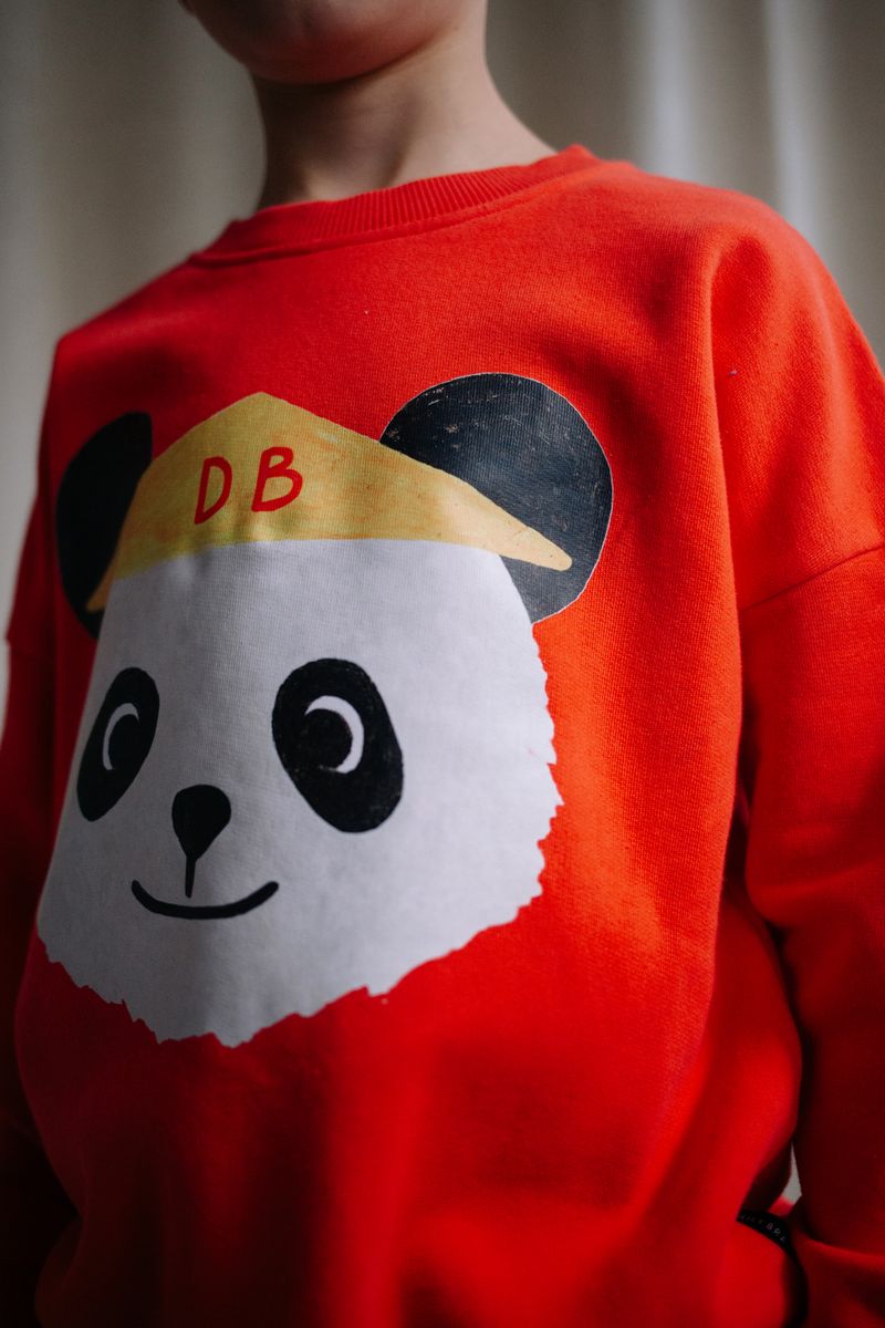 Daily Brat Bao Bao Panda Sweater Ruby Rebel