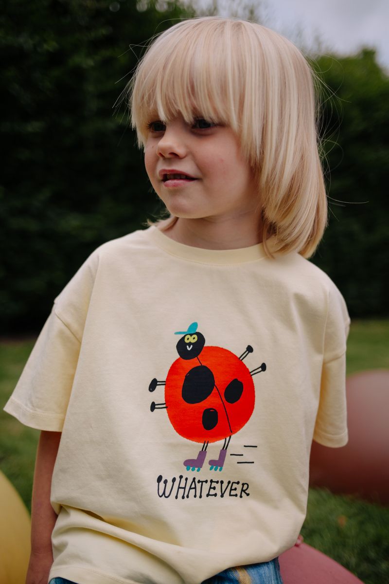 Daily Brat What Ever T-shirt Pale Banana