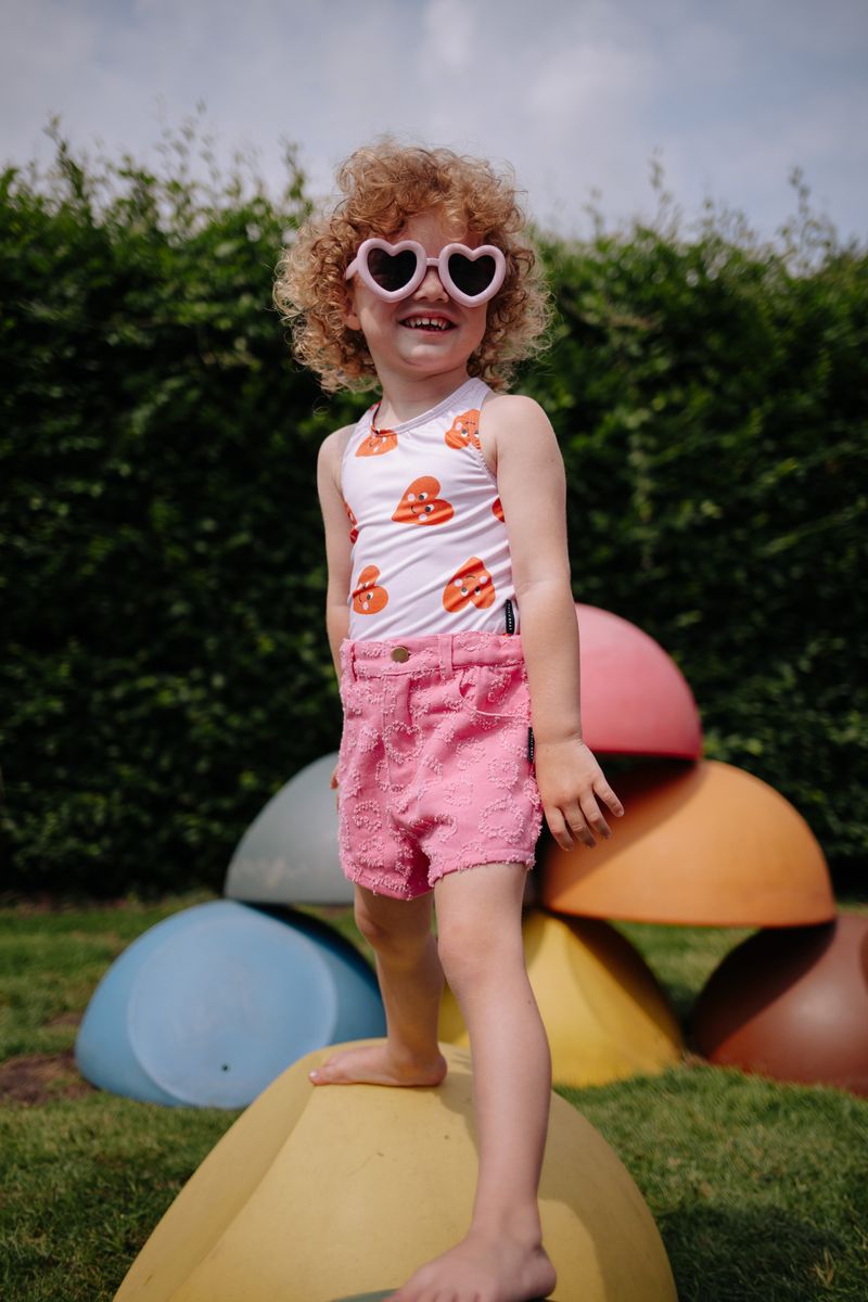 Daily Brat Patty Heart Badpak Roze