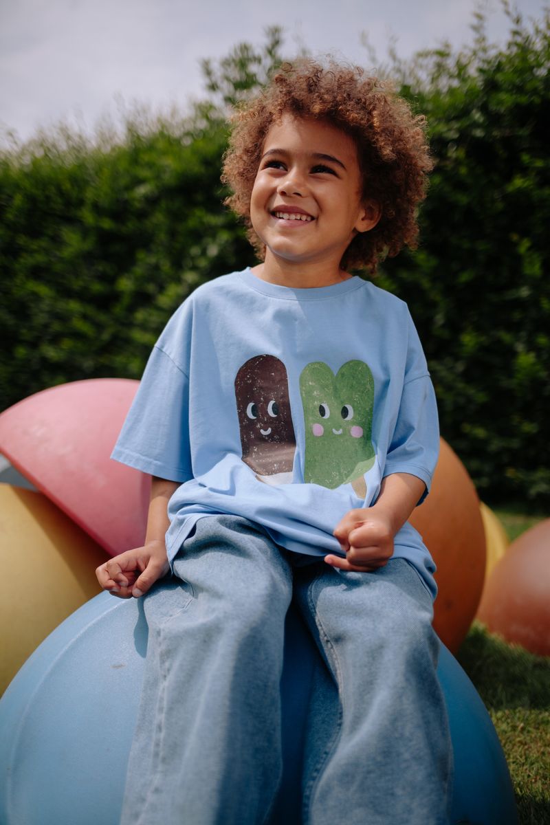 Daily Brat Ice Cream T-shirt Blue