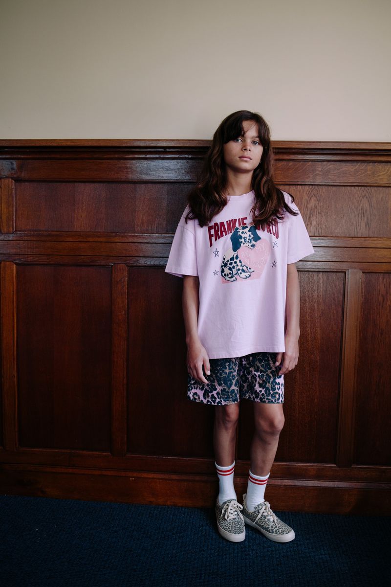 Call Me Frankie Pink Leopard Shorts