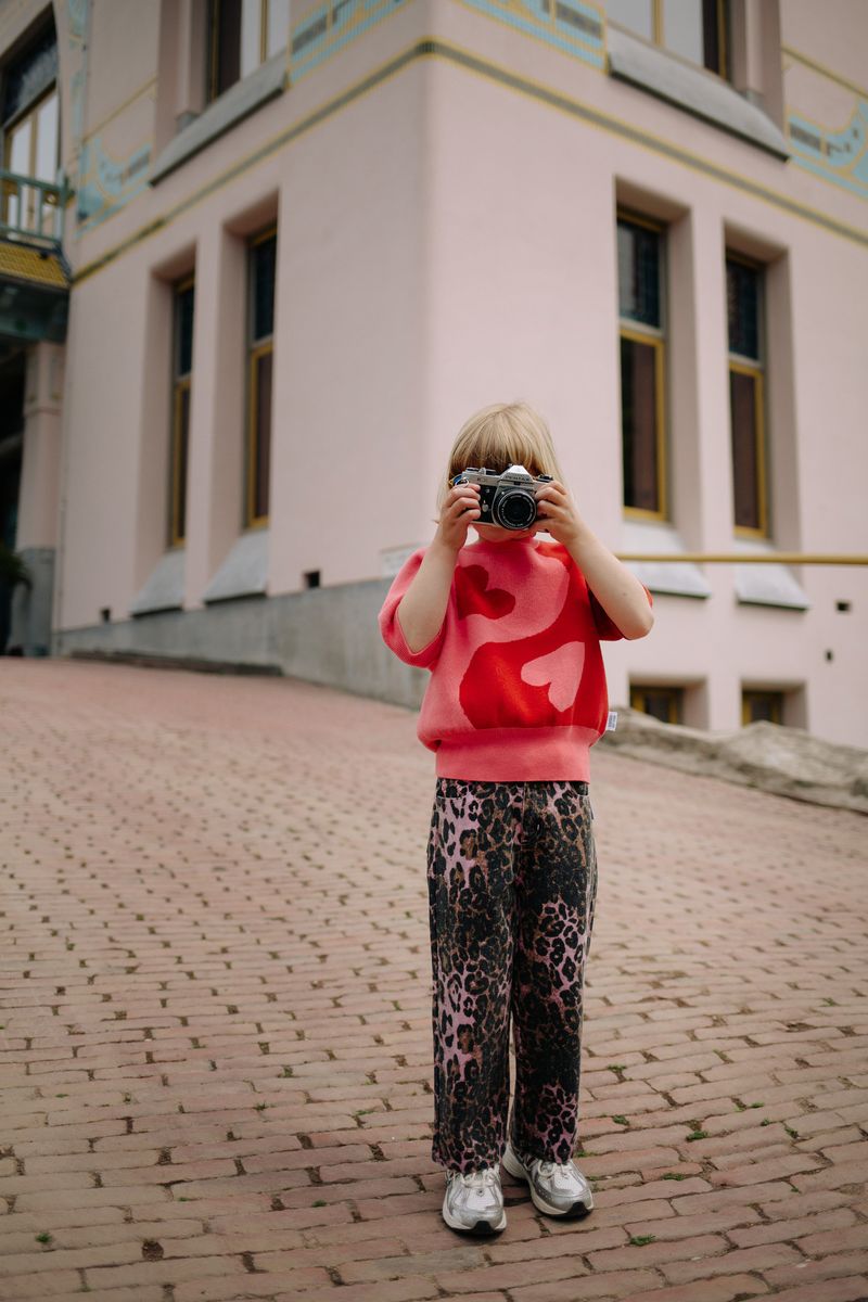 Call Me Frankie Leopard Pants Pink