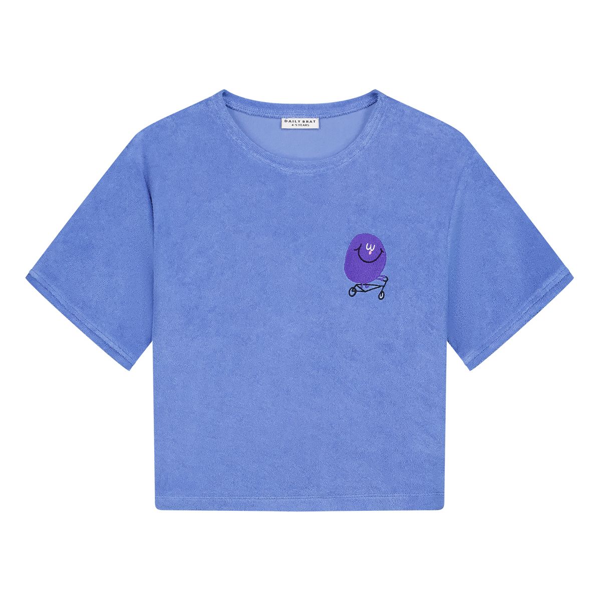 Daily Brat Gigglin Towel T-shirt Blue