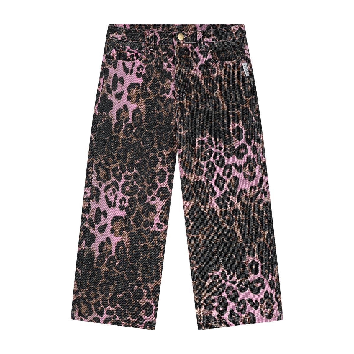 Call Me Frankie Leopard Pants Pink