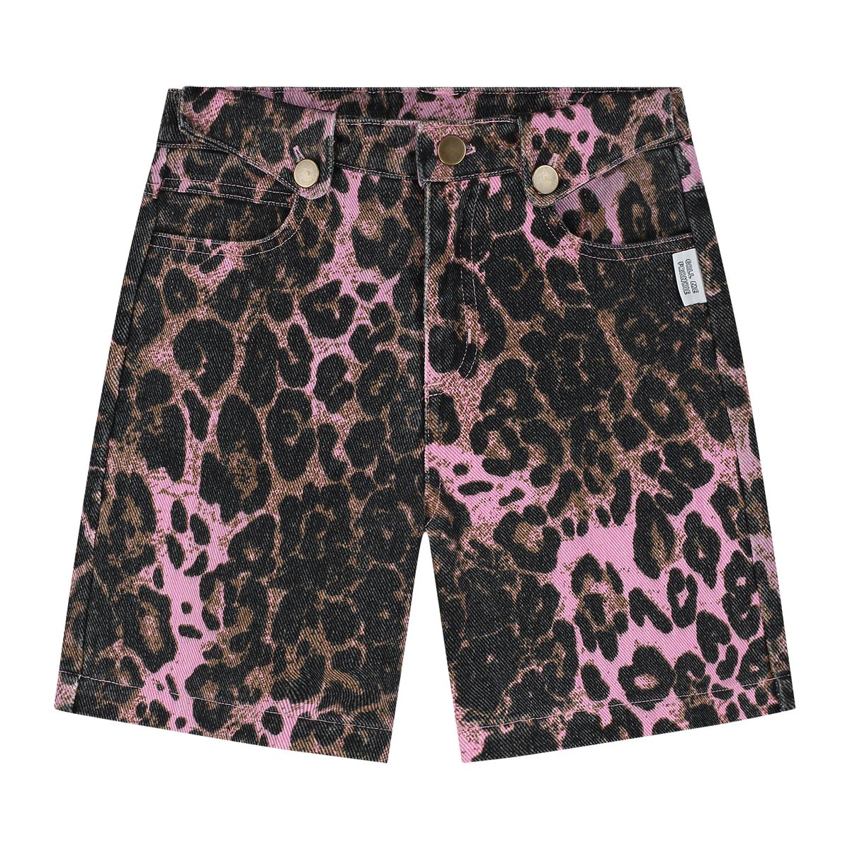 Call Me Frankie Pink Leopard Shorts