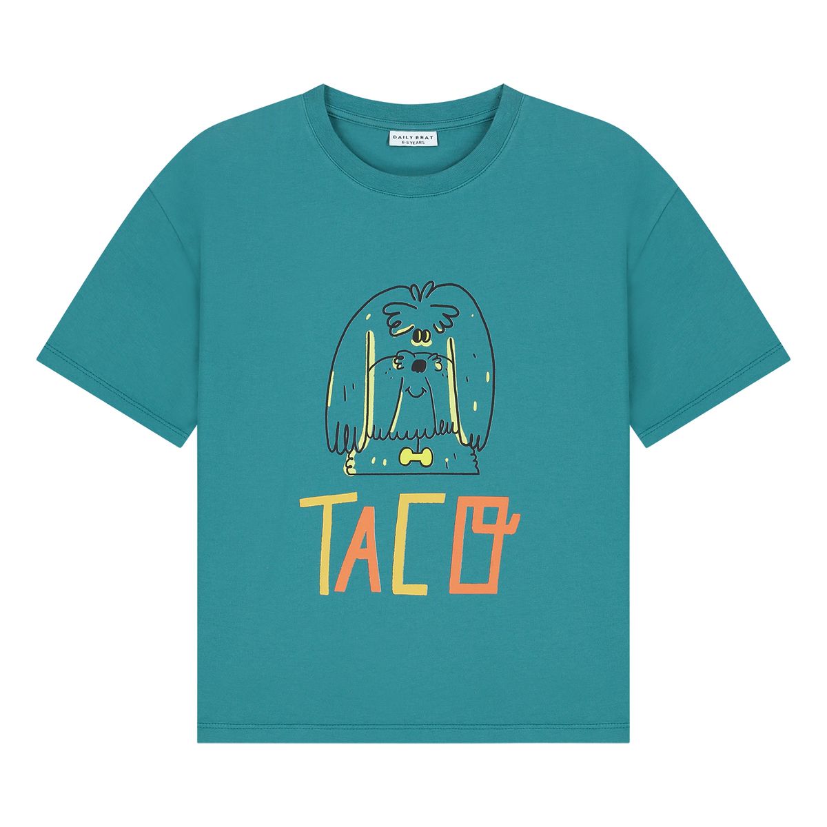 Daily Brat Taco T-shirt Teal