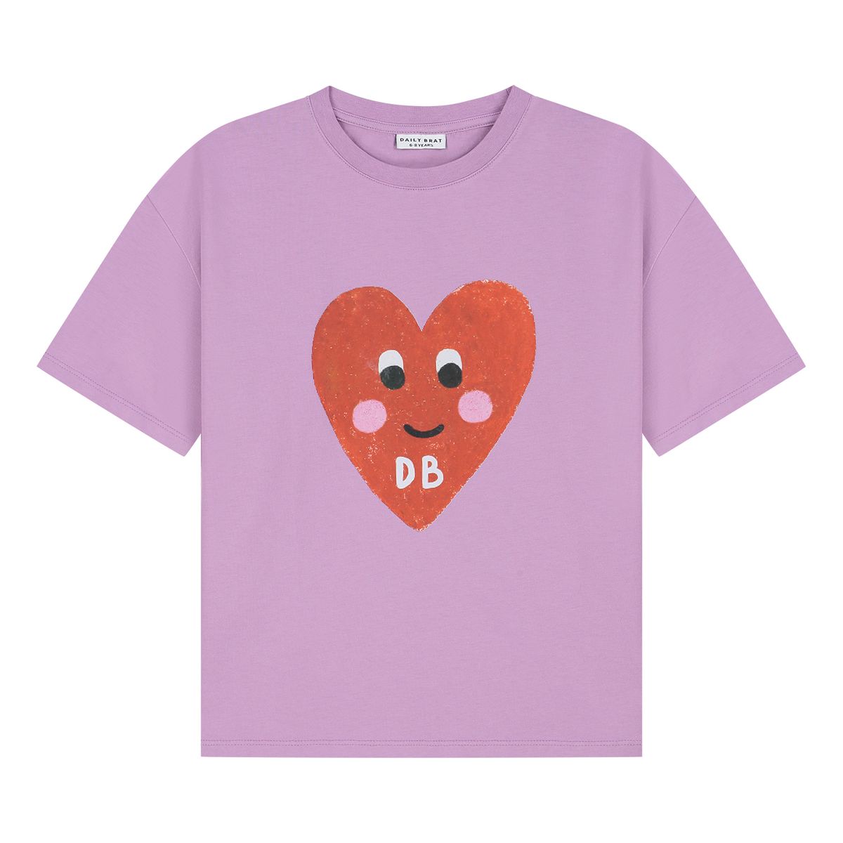 Daily Brat Patty Heart T-shirt Lilavender