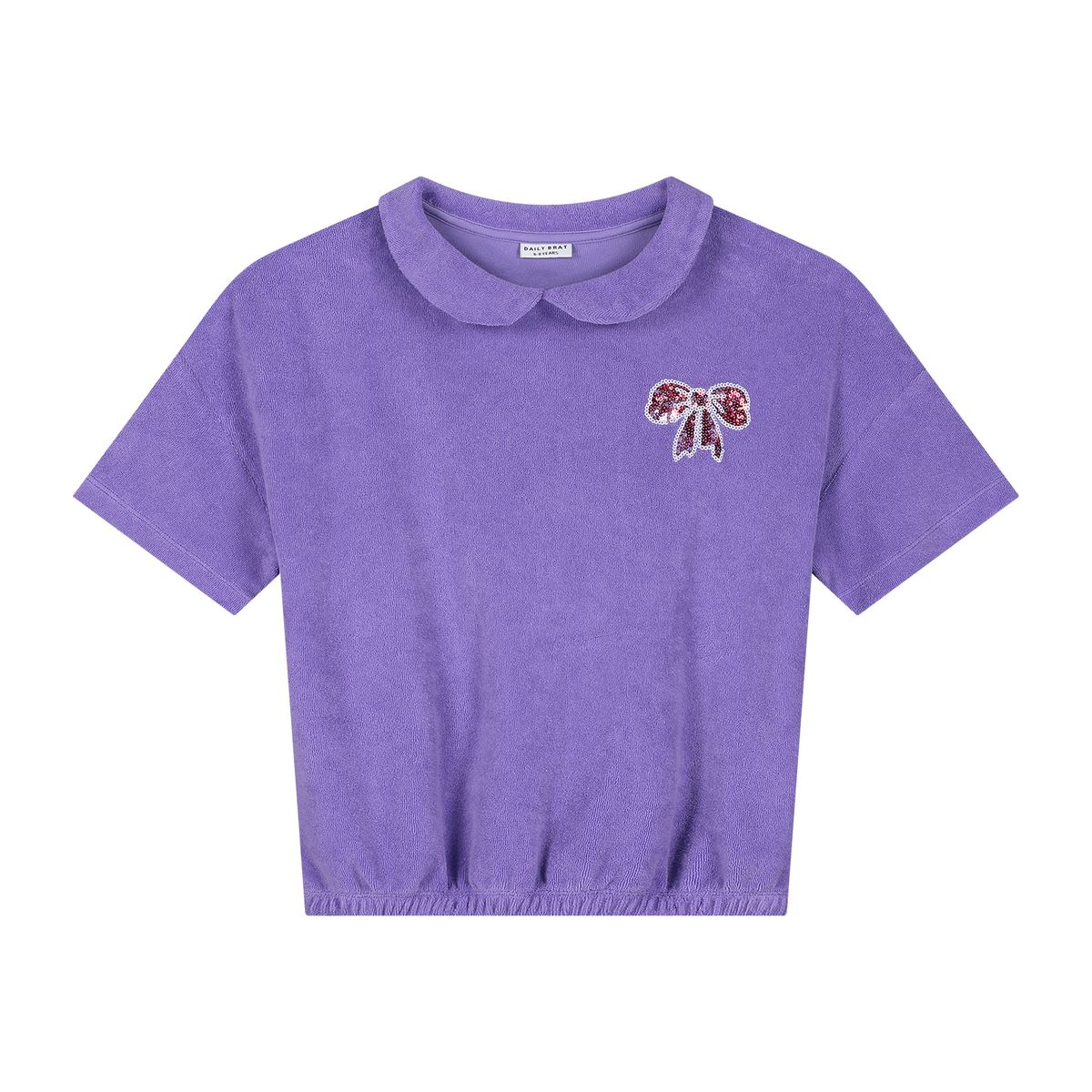Daily Brat Suzy Bow Top Paisley Purple