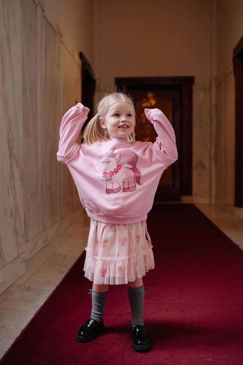 Daily Brat Sassy Unicorn Sweater Pink
