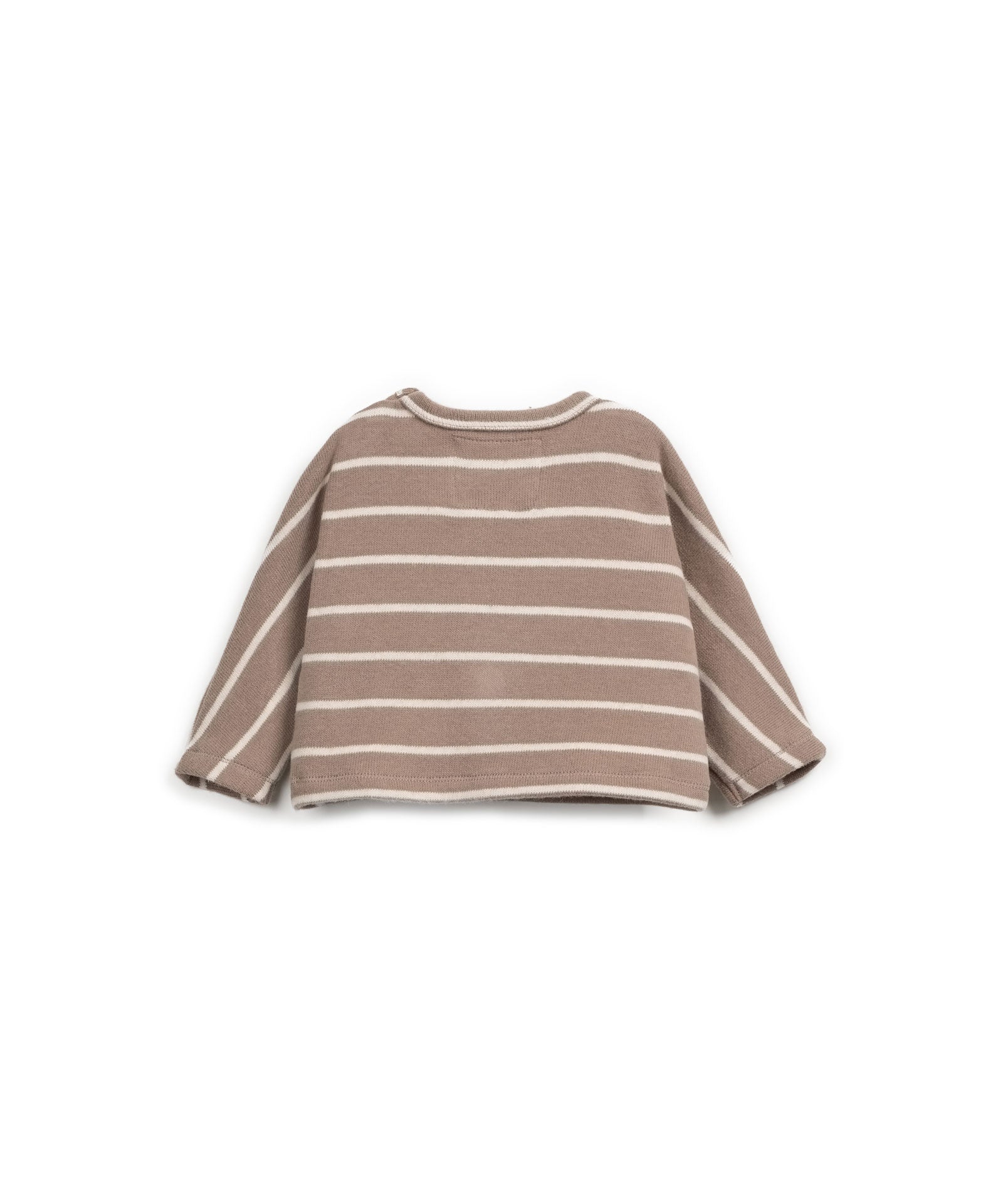 Play Up Striped Jersey Sweater Taupe