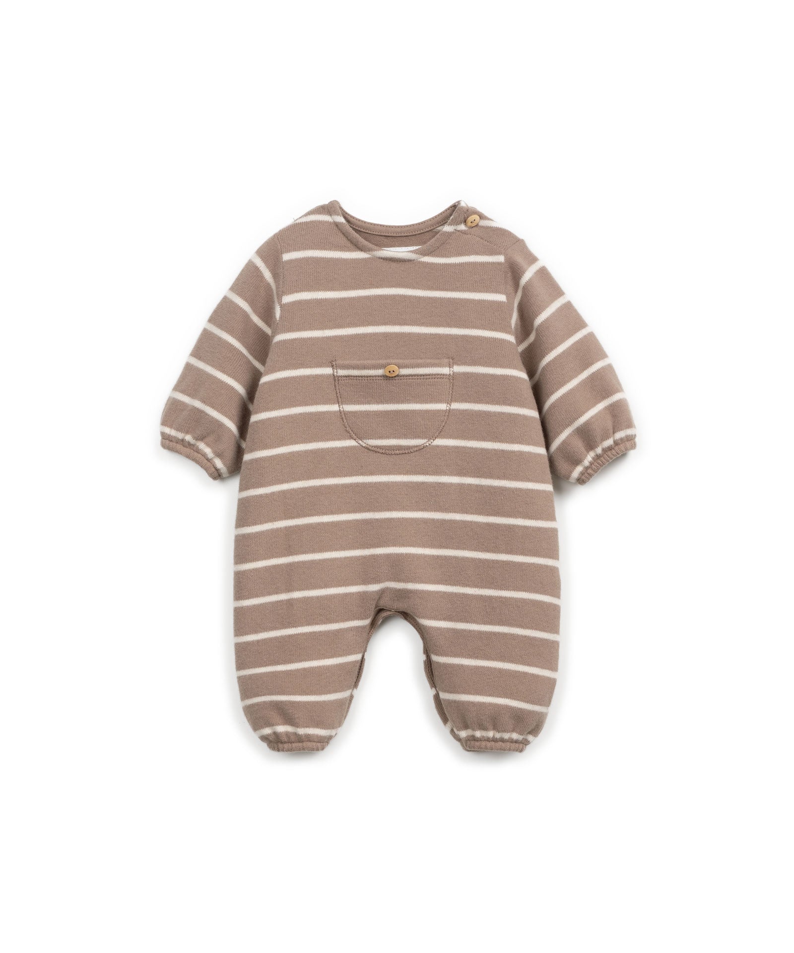 Play up Striped Flame Jersey Jumpsuit Boxpak Beige