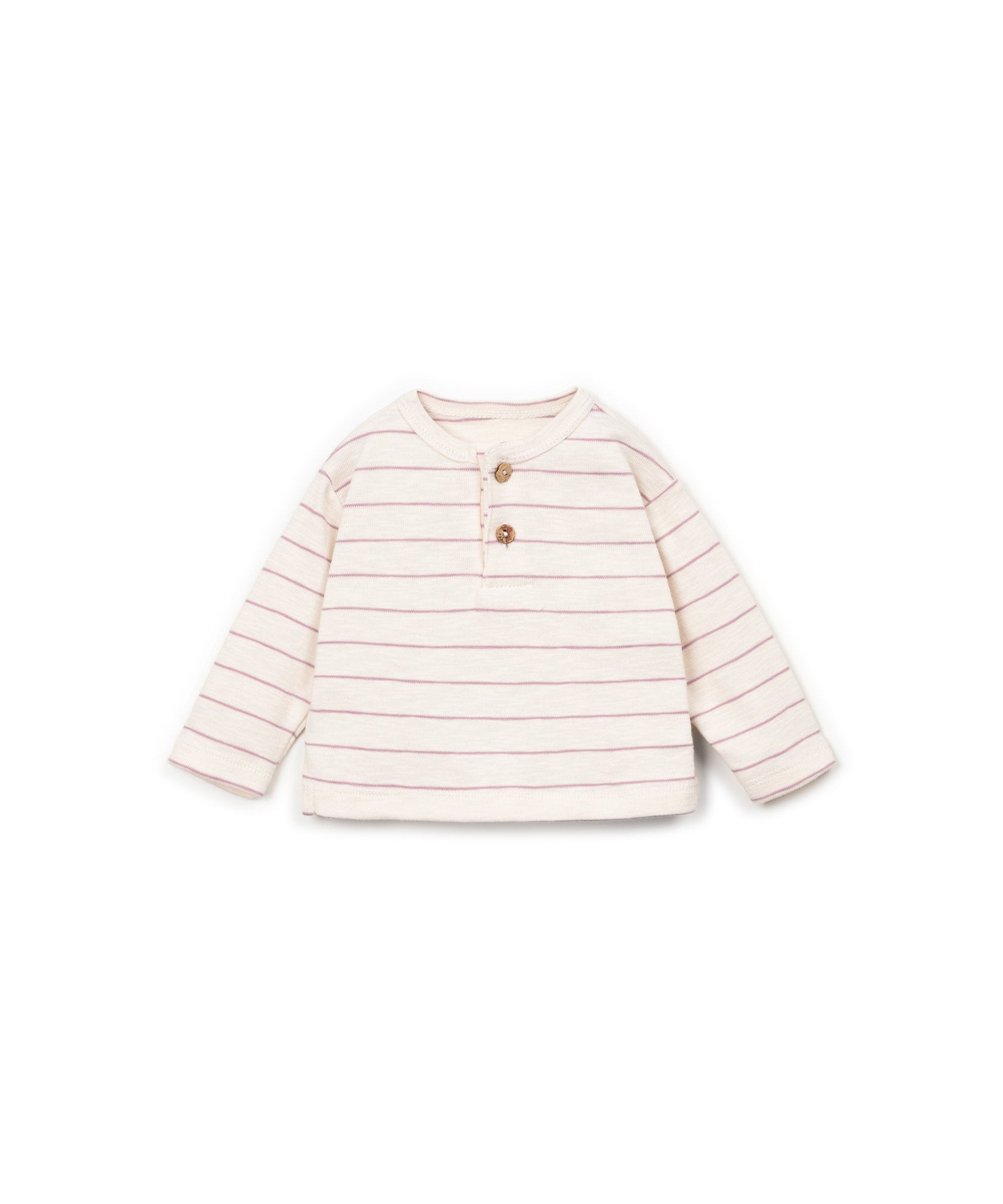Play Up Stripped Rib Flamé LS T-shirt R355P