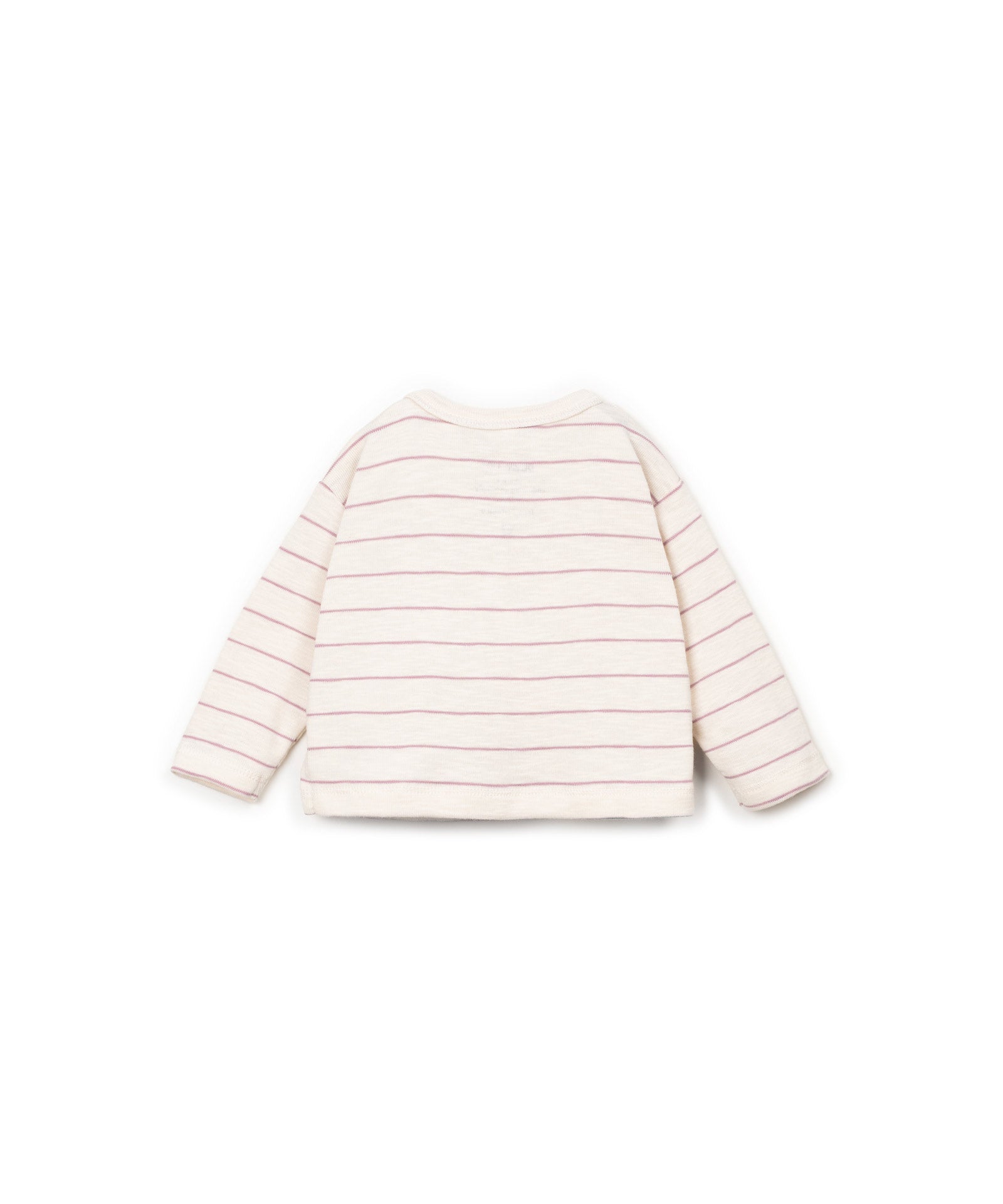 Play Up Stripped Rib Flamé LS T-shirt R355P