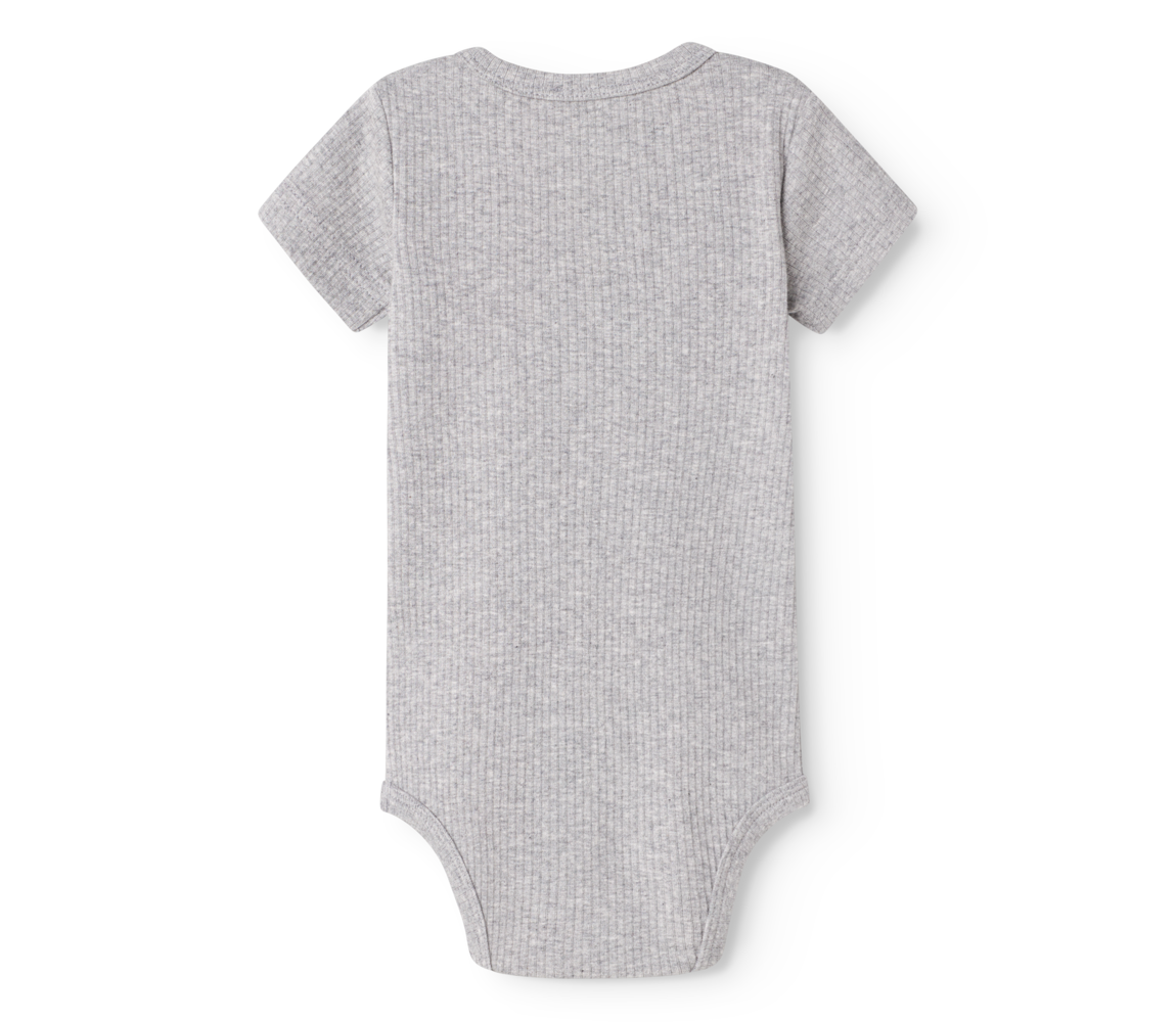 MarMar Copenhagen Modal Grey Melange Baby Romper