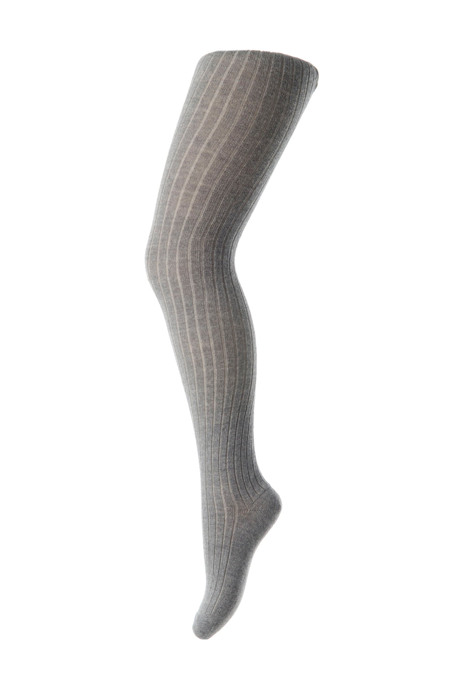 MP Denmark Cotton Rib Tights Grey Melange 491