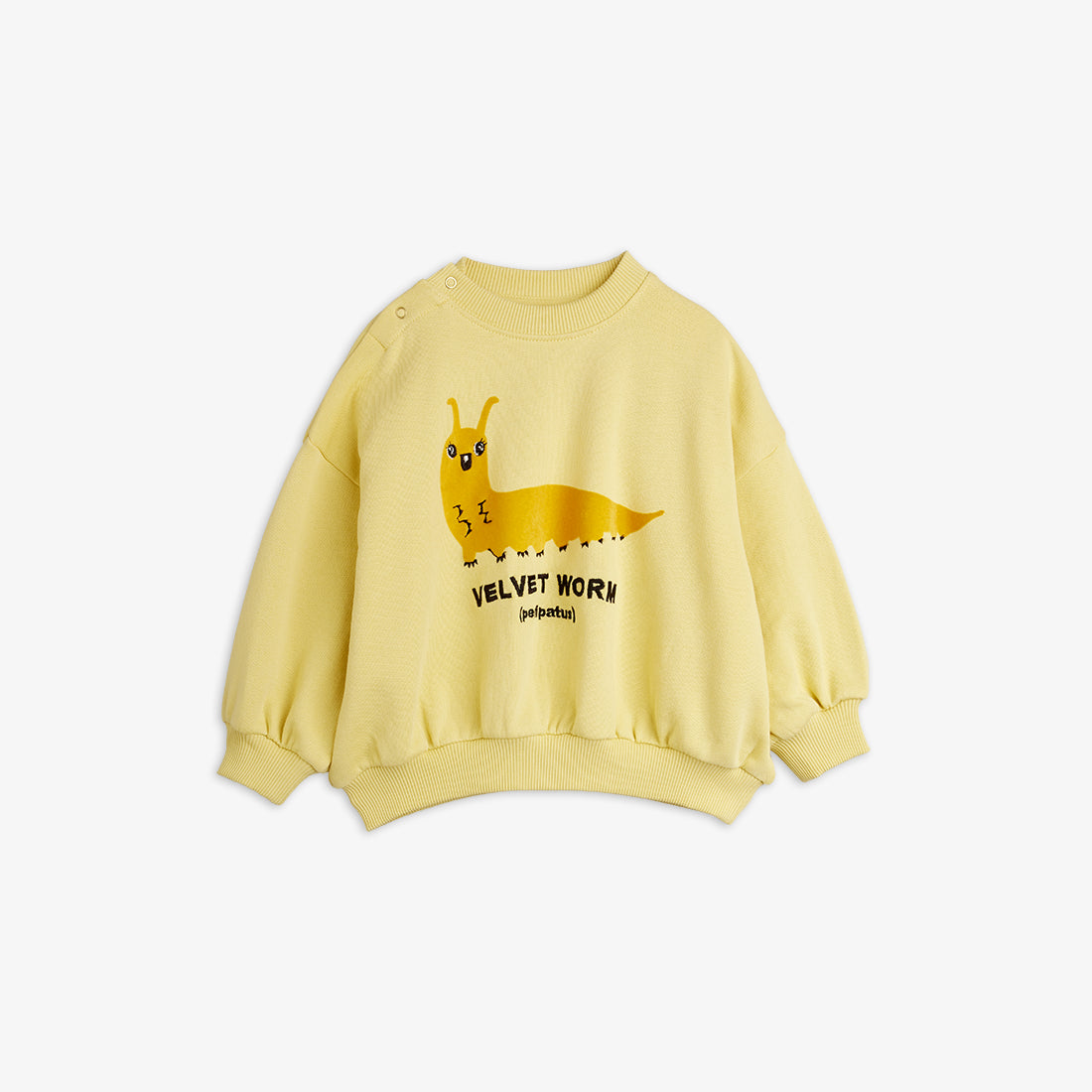 Mini Rodini Velvet Worm Sp Worm Sweatshirt Yellow