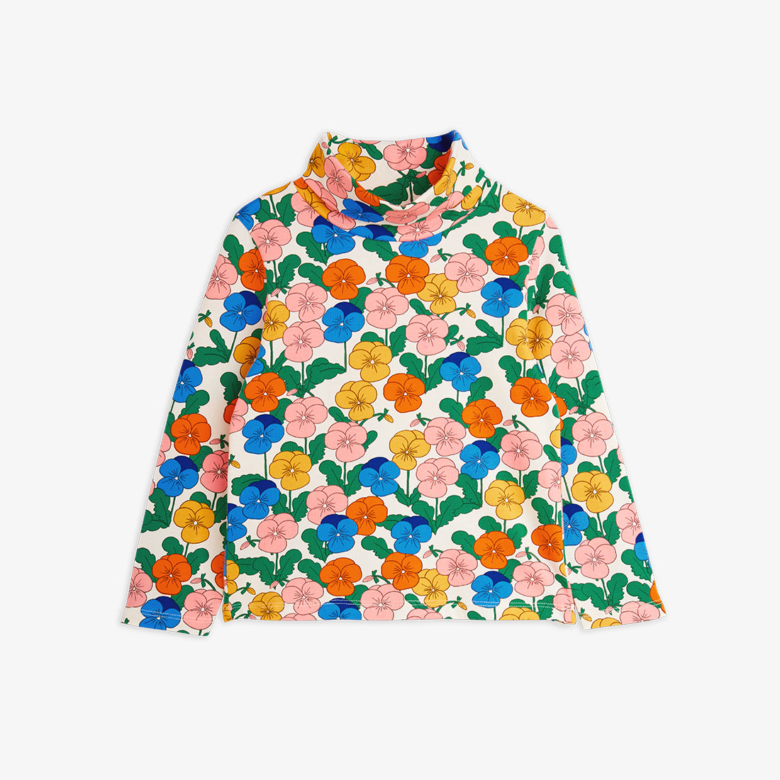Mini Rodini Violas Aop Turtleneck
