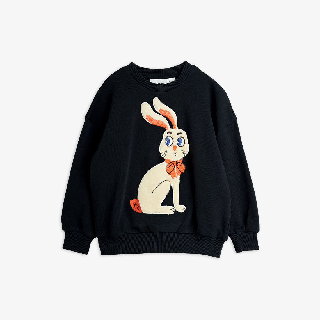 Mini Rodini Rabbit Application Sweatshirt Black