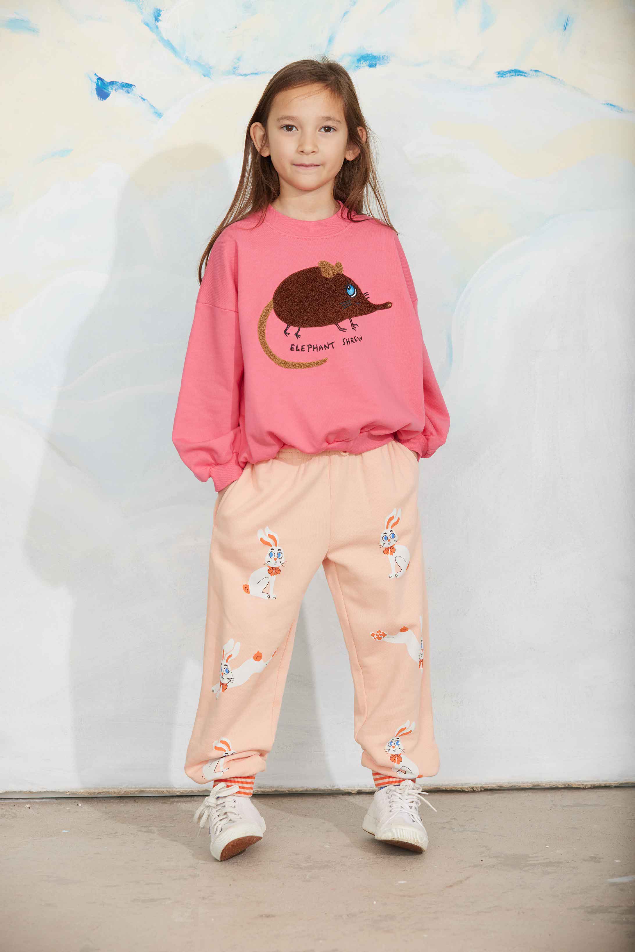Mini Rodini Elephant Shrew Cherille Sweatshirt