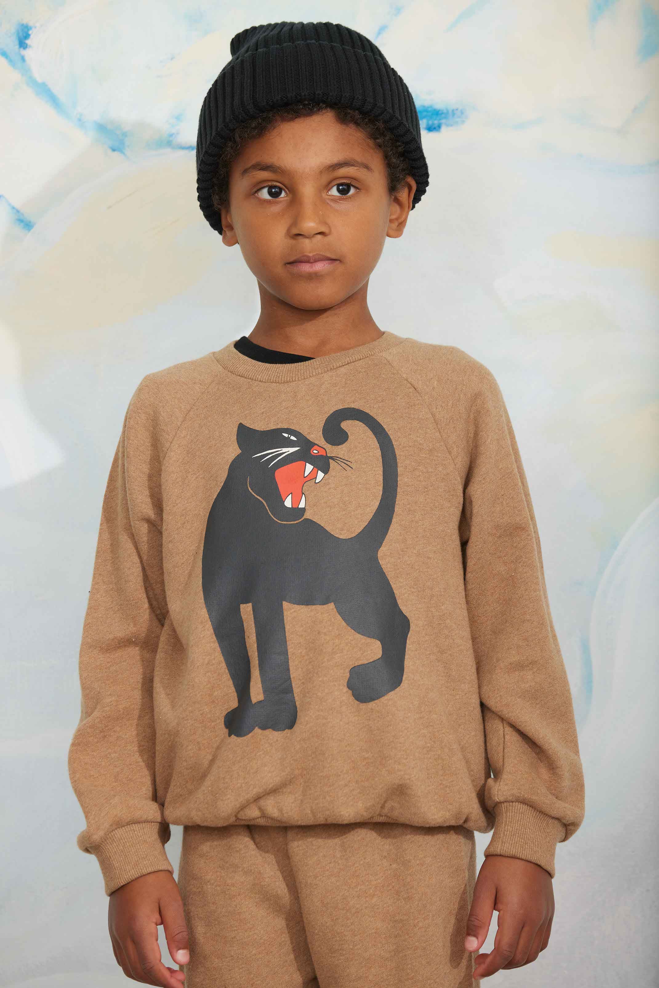 Mini Rodini Panther Sp Melange Sweatshirt