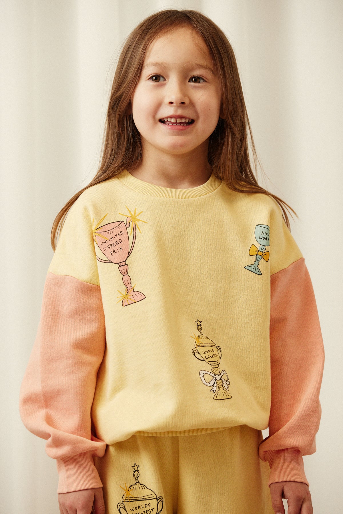 Mini Rodini Trophies Sp Sweatshirt Yellow