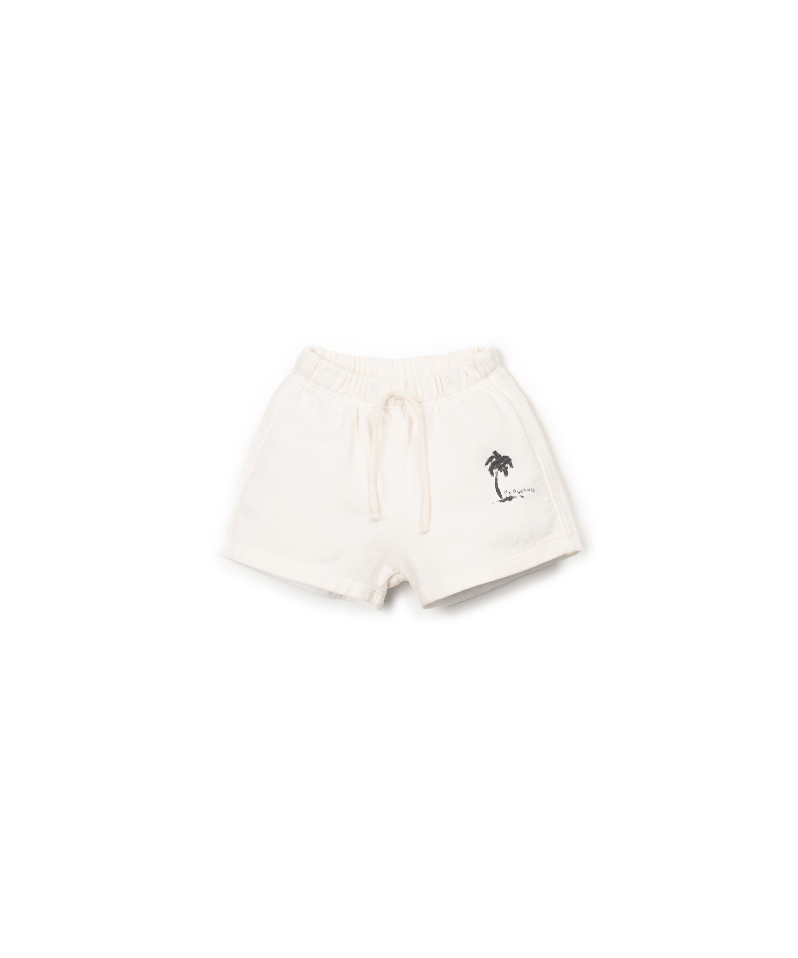 Play Up Baby Beige Fleece Short Palmtree