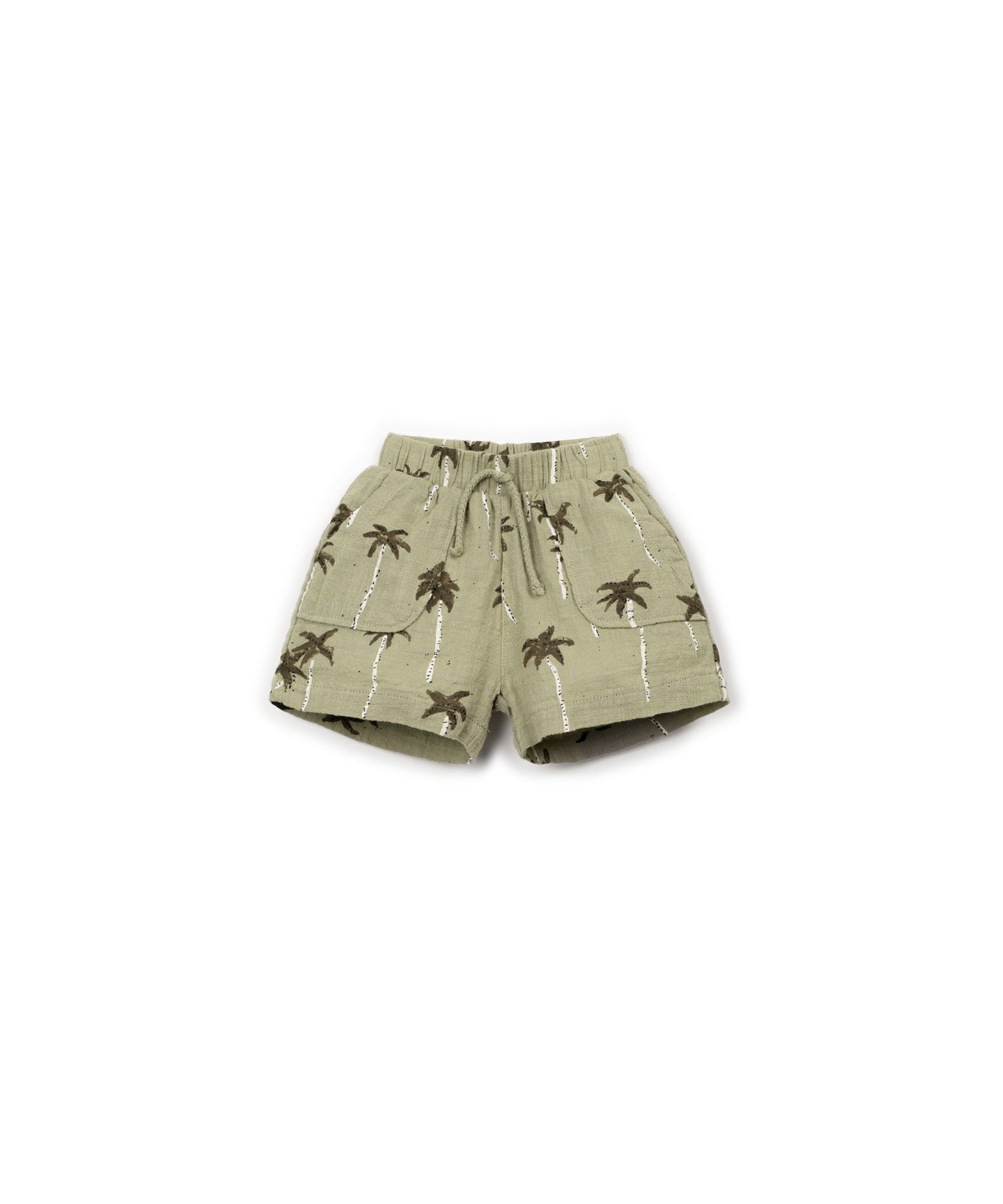Play Up Printed Woven Baby Shorts Green