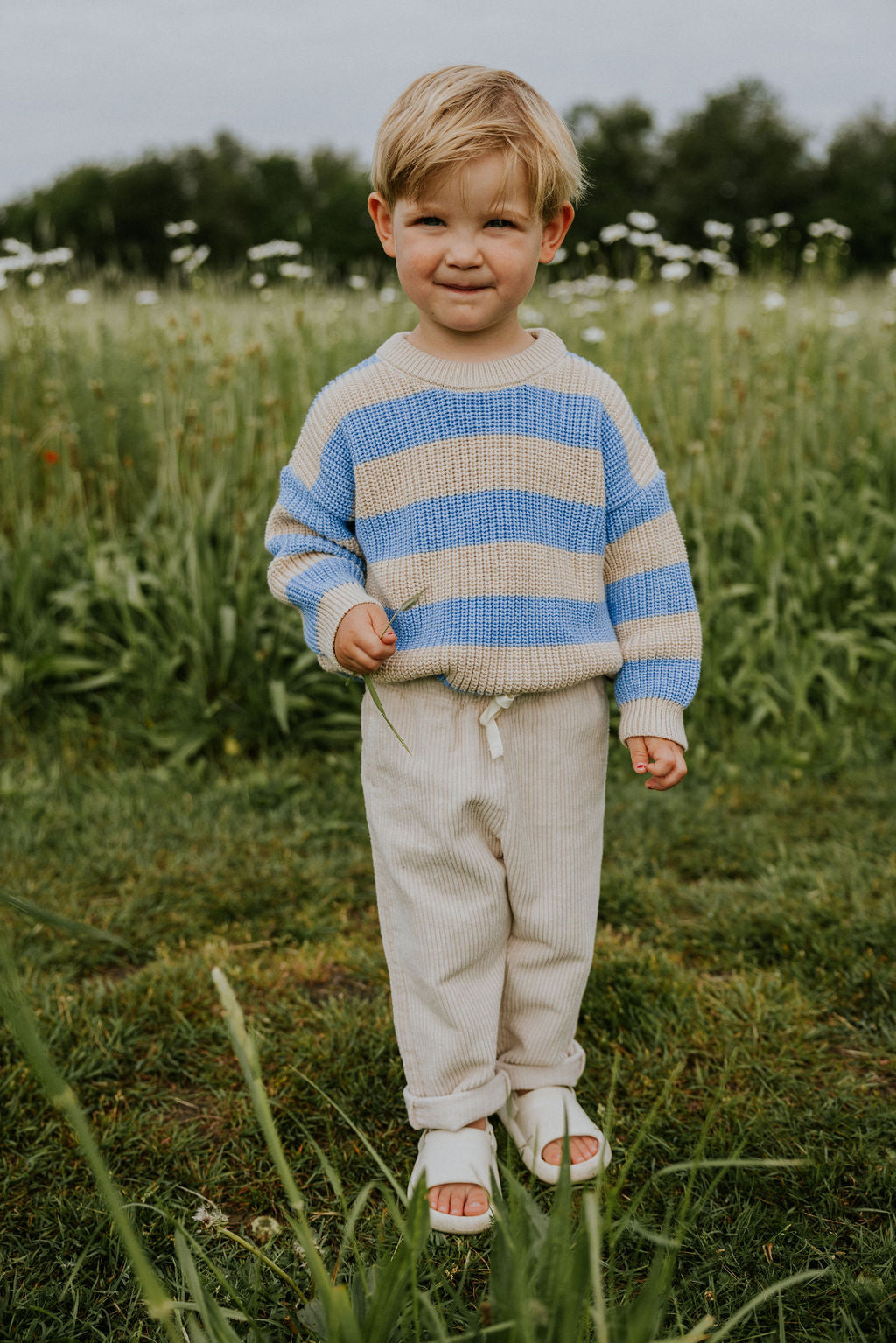 Yuki Knit broek Milk