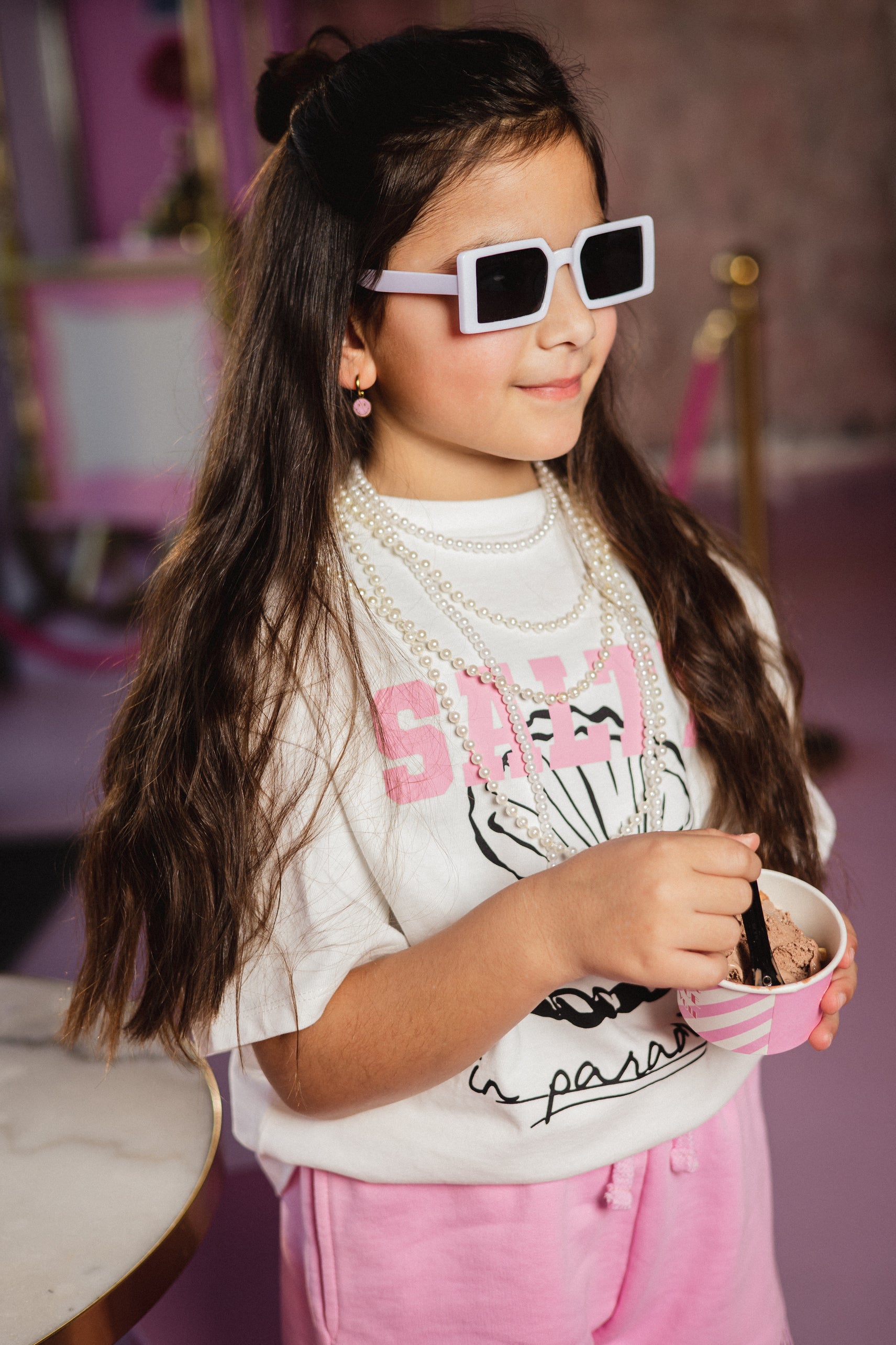 Salty Stich Pearl T-shirt Off White