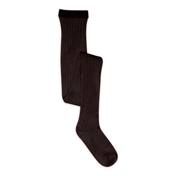 MP Denmark Cotton Rib Tights Dark brown 541