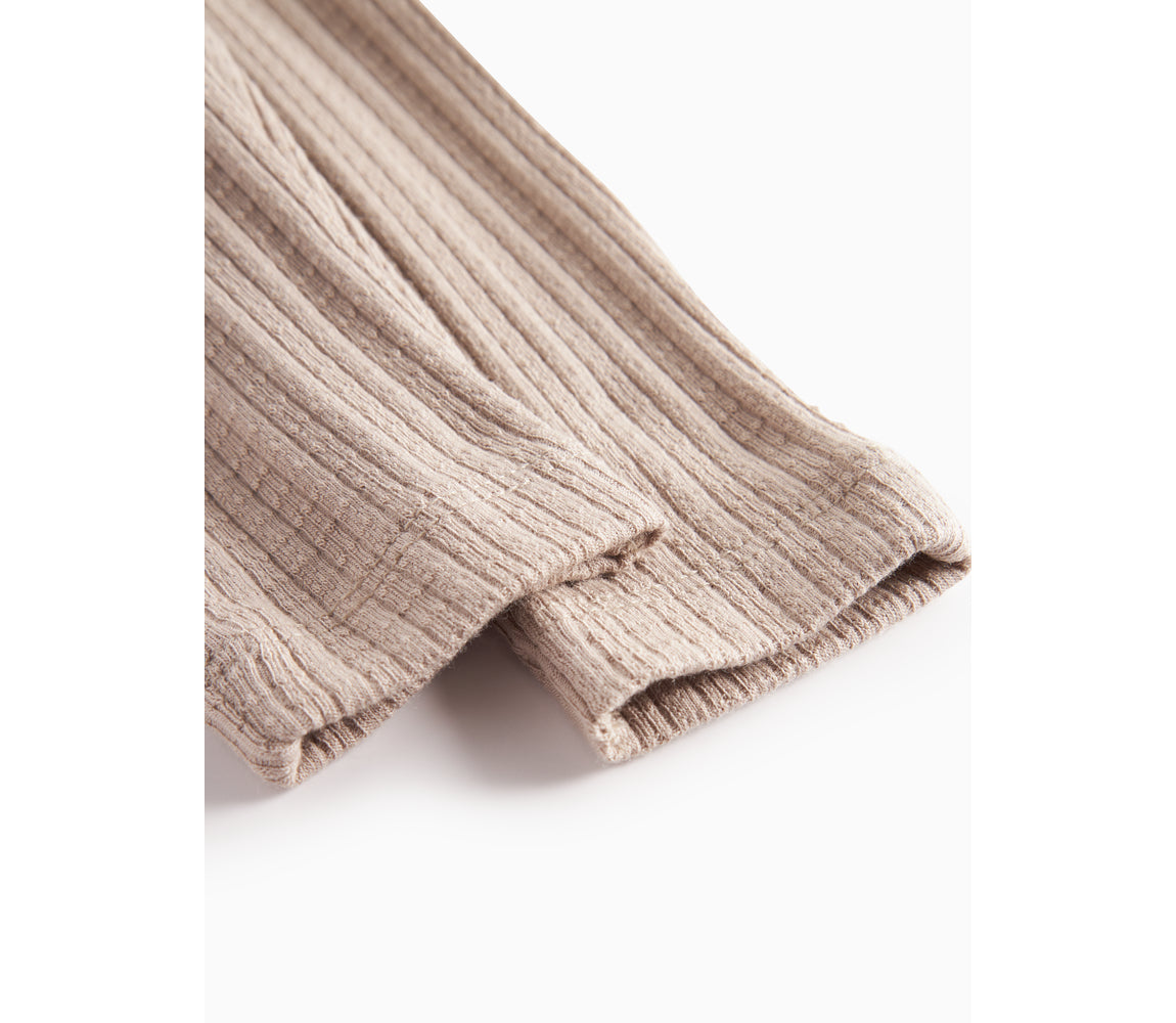 Marmar Copenhagen Piva Modal Pointelle Rib Soft Beige Baby