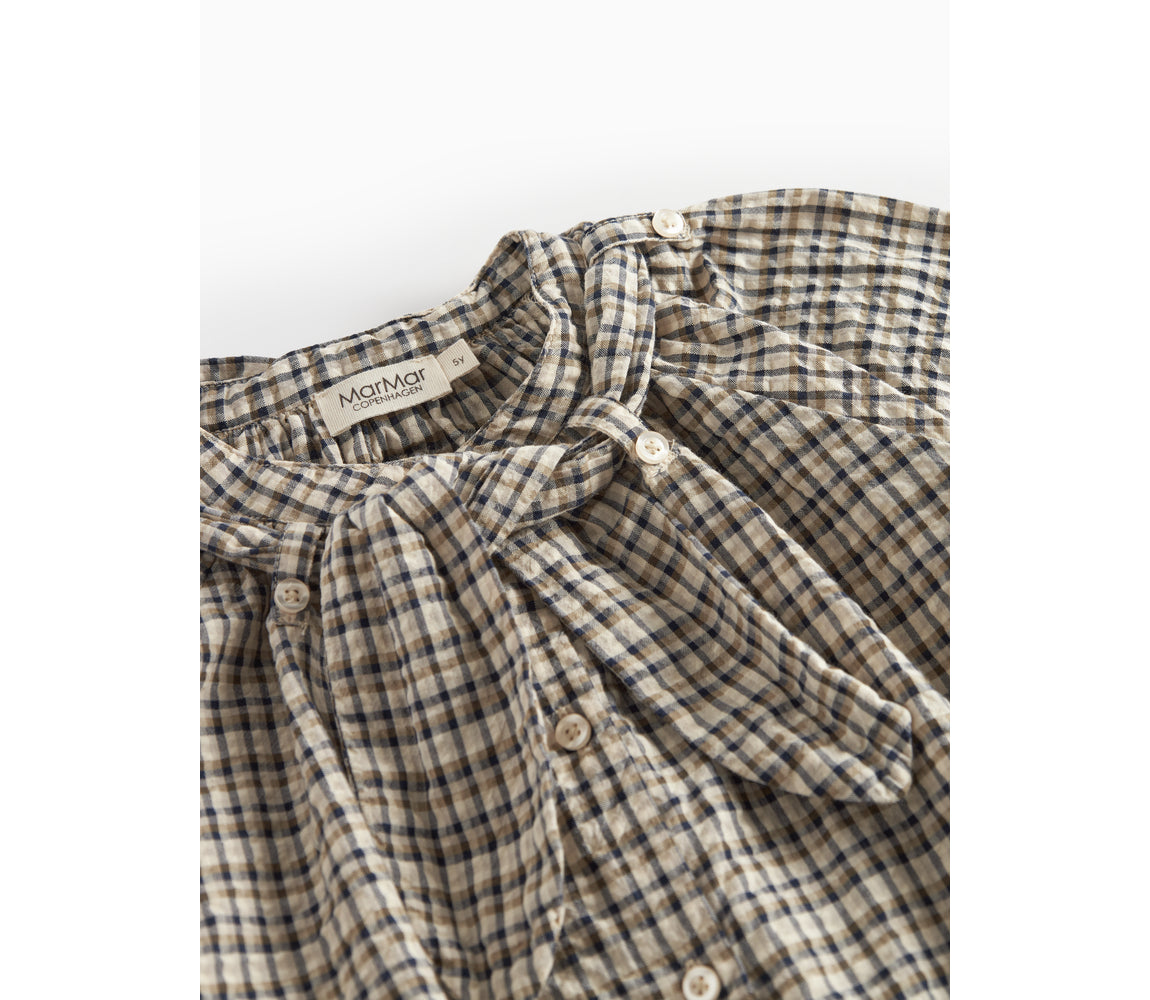Marmar Copenhagen Takari Scarf Seersucker Check Top