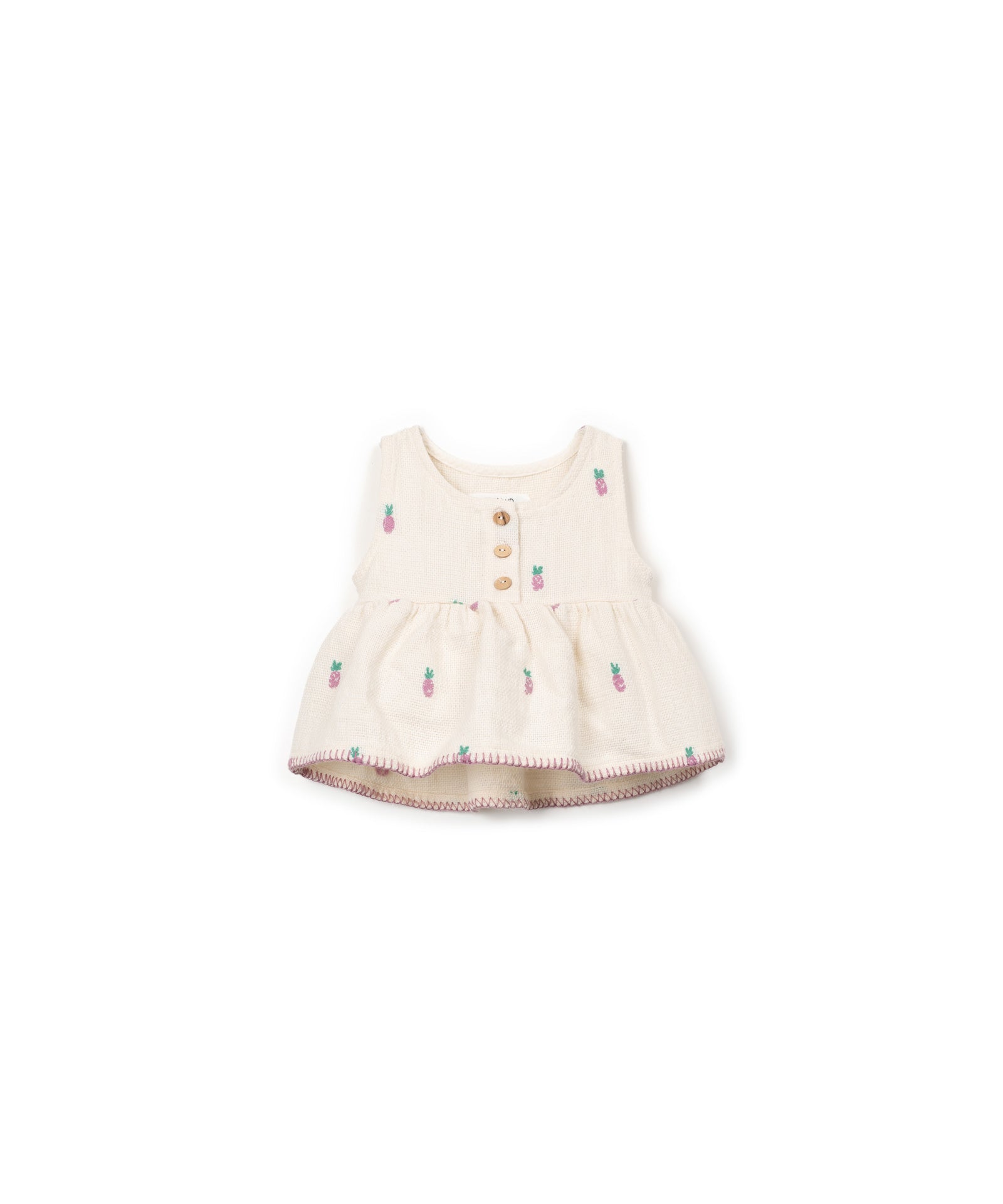 Play Up Woven Tank Top Pineapple