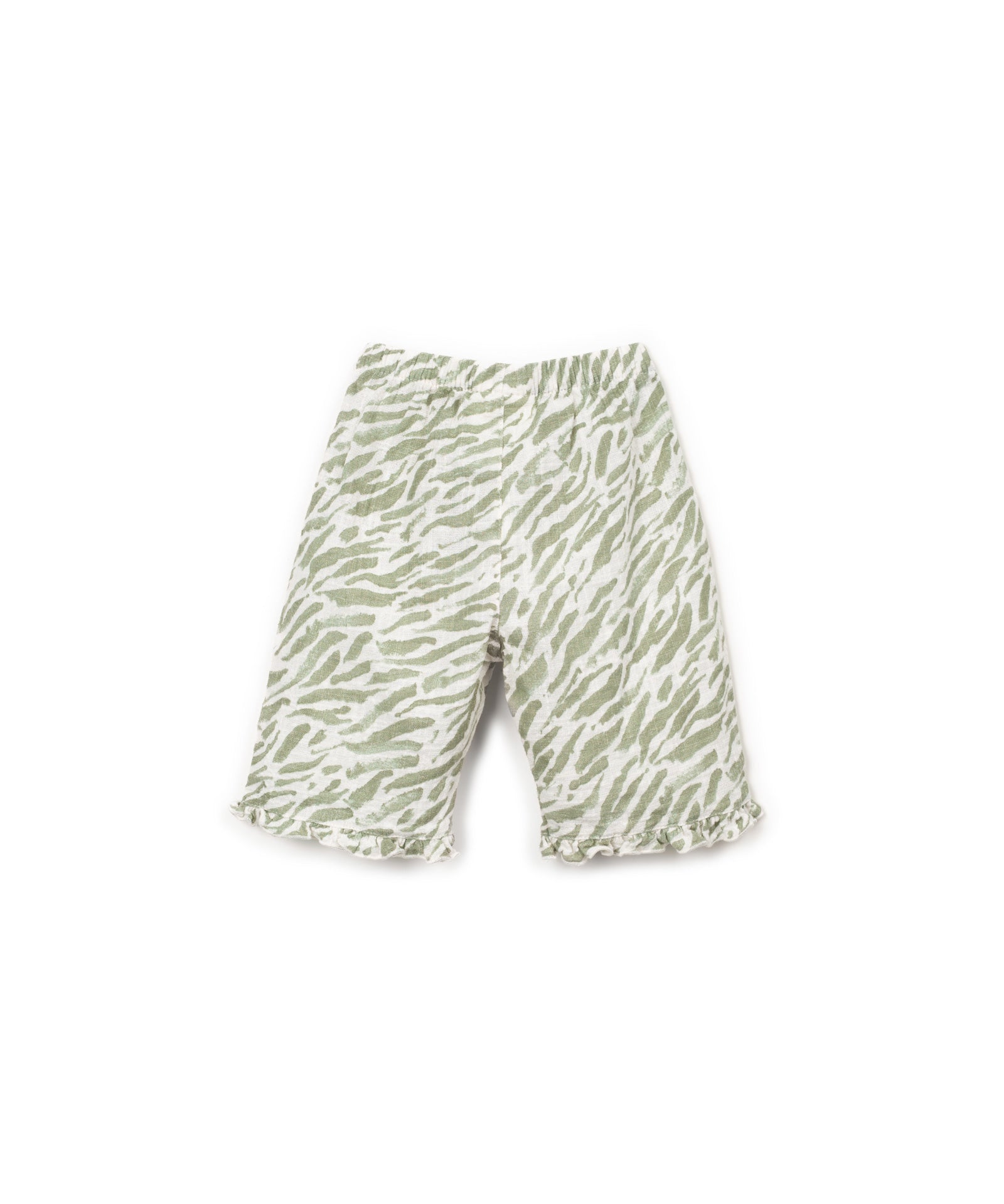 Play Up Printed Woven Baby Trousers Groen Beige