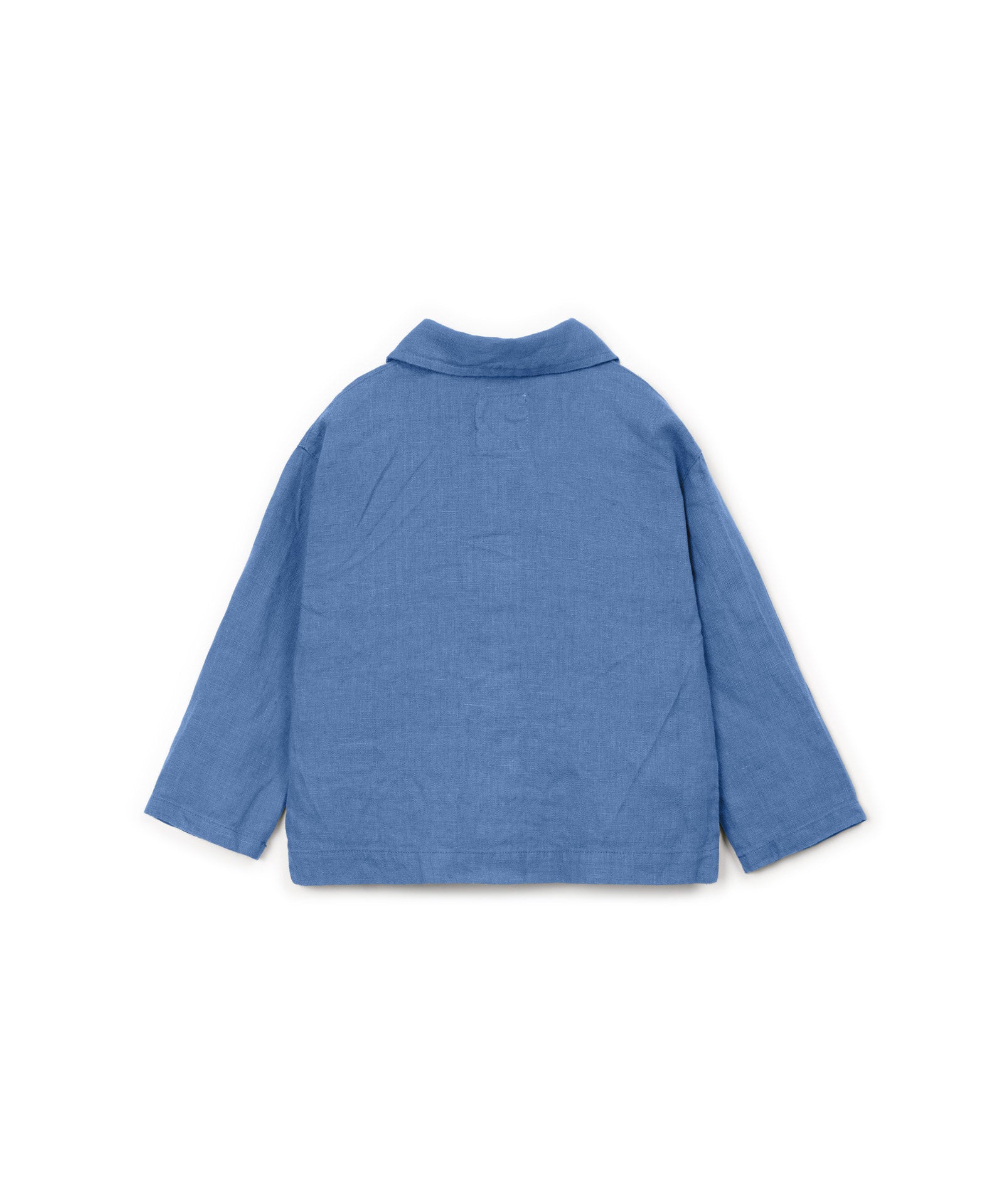 Play Up Linen Blouse Shirt Blauw