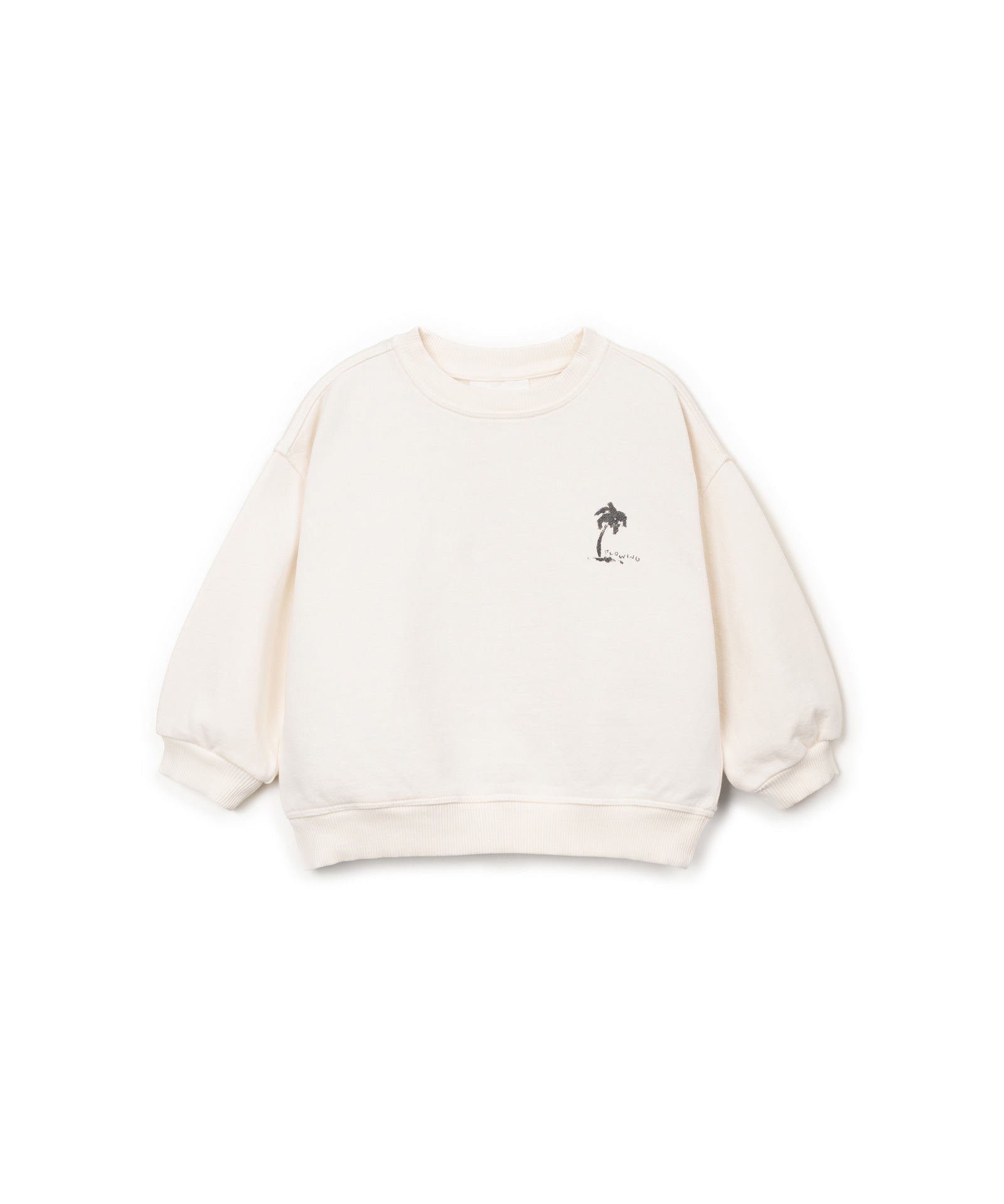 Play Up Fleece Sweater Beige Palmboom