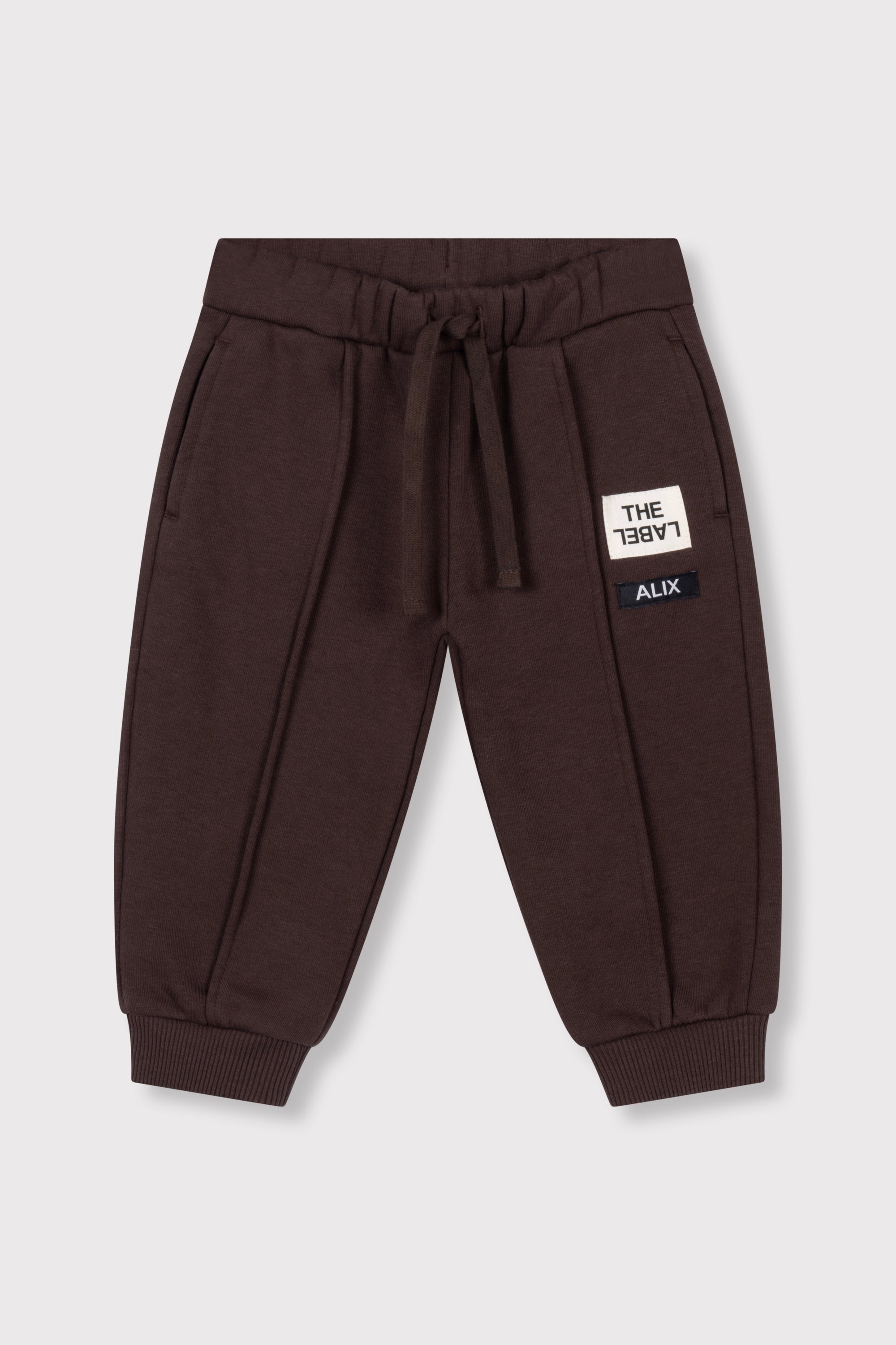 Alix Mini Baby Pintuck Pants Warm Brown