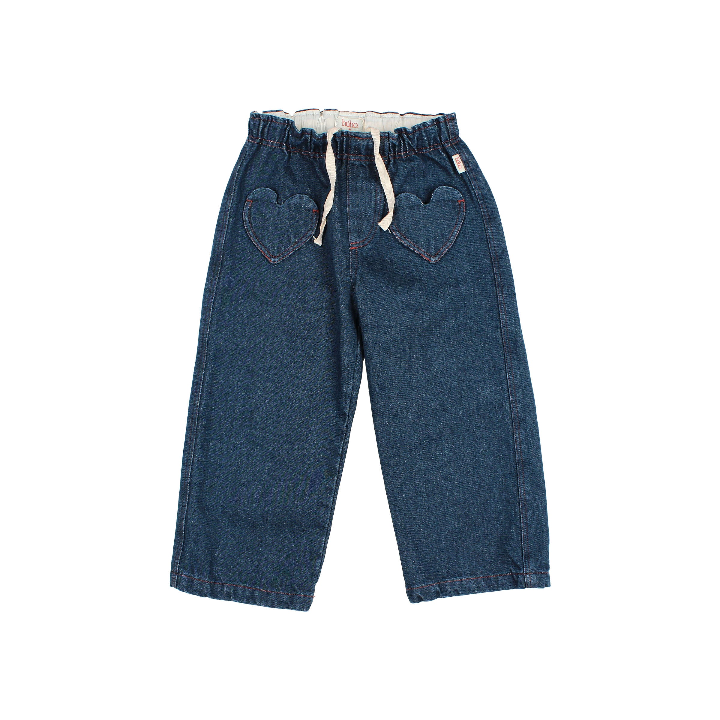 Búho Denim Girly Pants Hearts