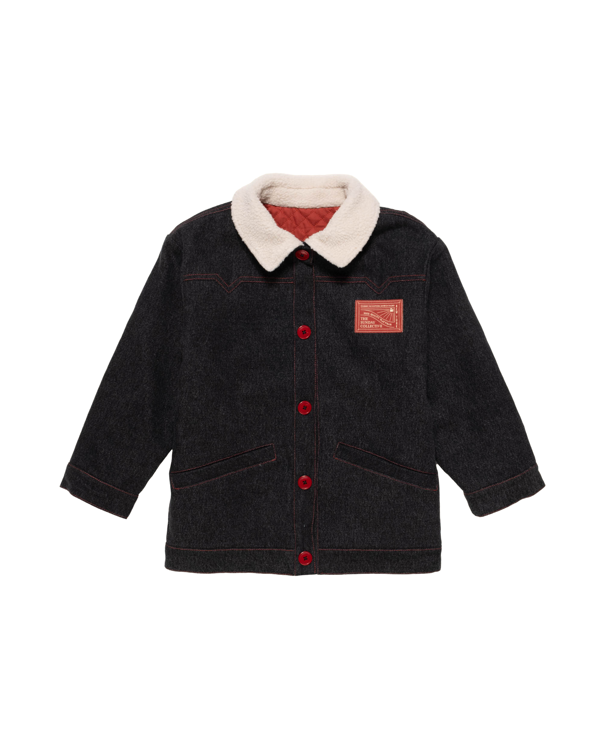 The Sunday Collective Reversible Denim Jacket Washed Black