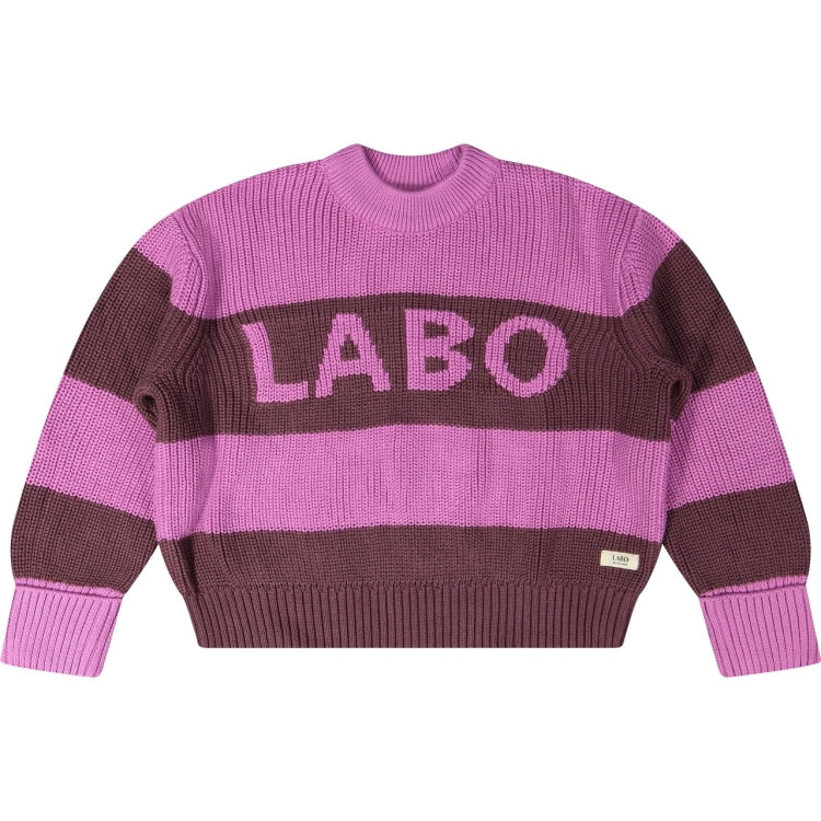 Labo De Colores Rhone Pink Stripe Trui