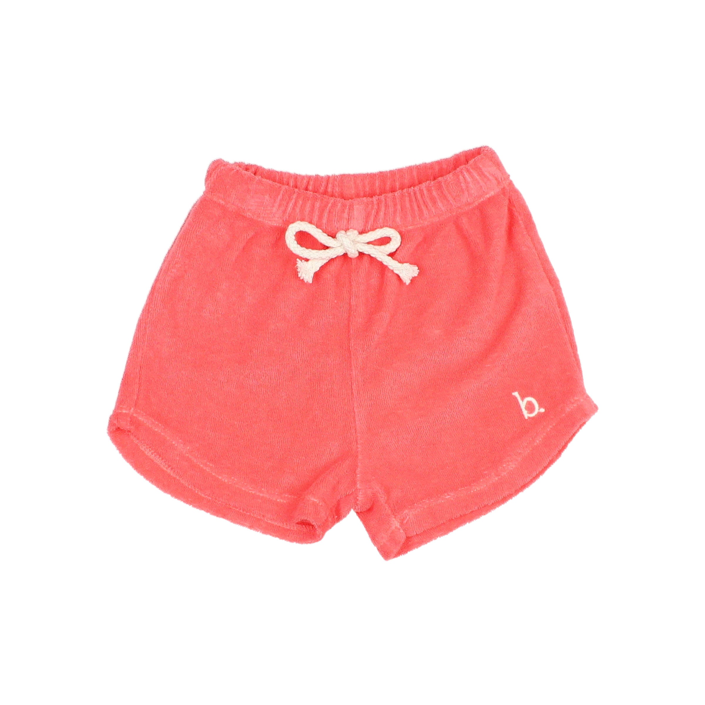 Búho Baby Terry Shorts Coral