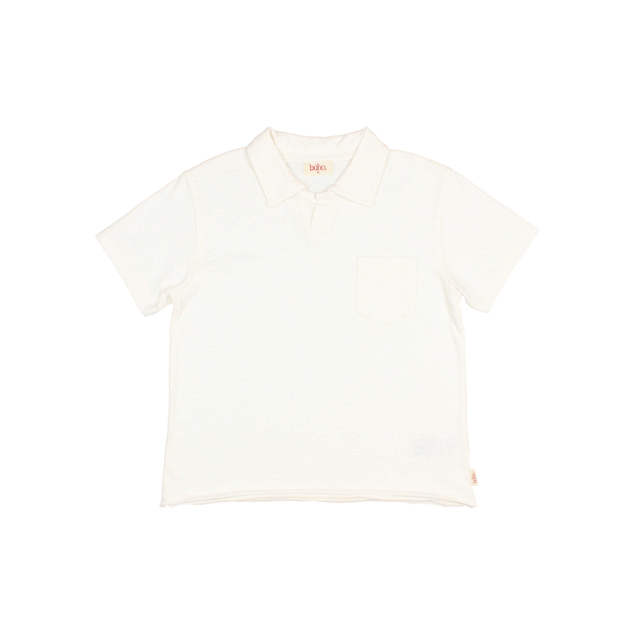 Búho Pocket Polo Wit