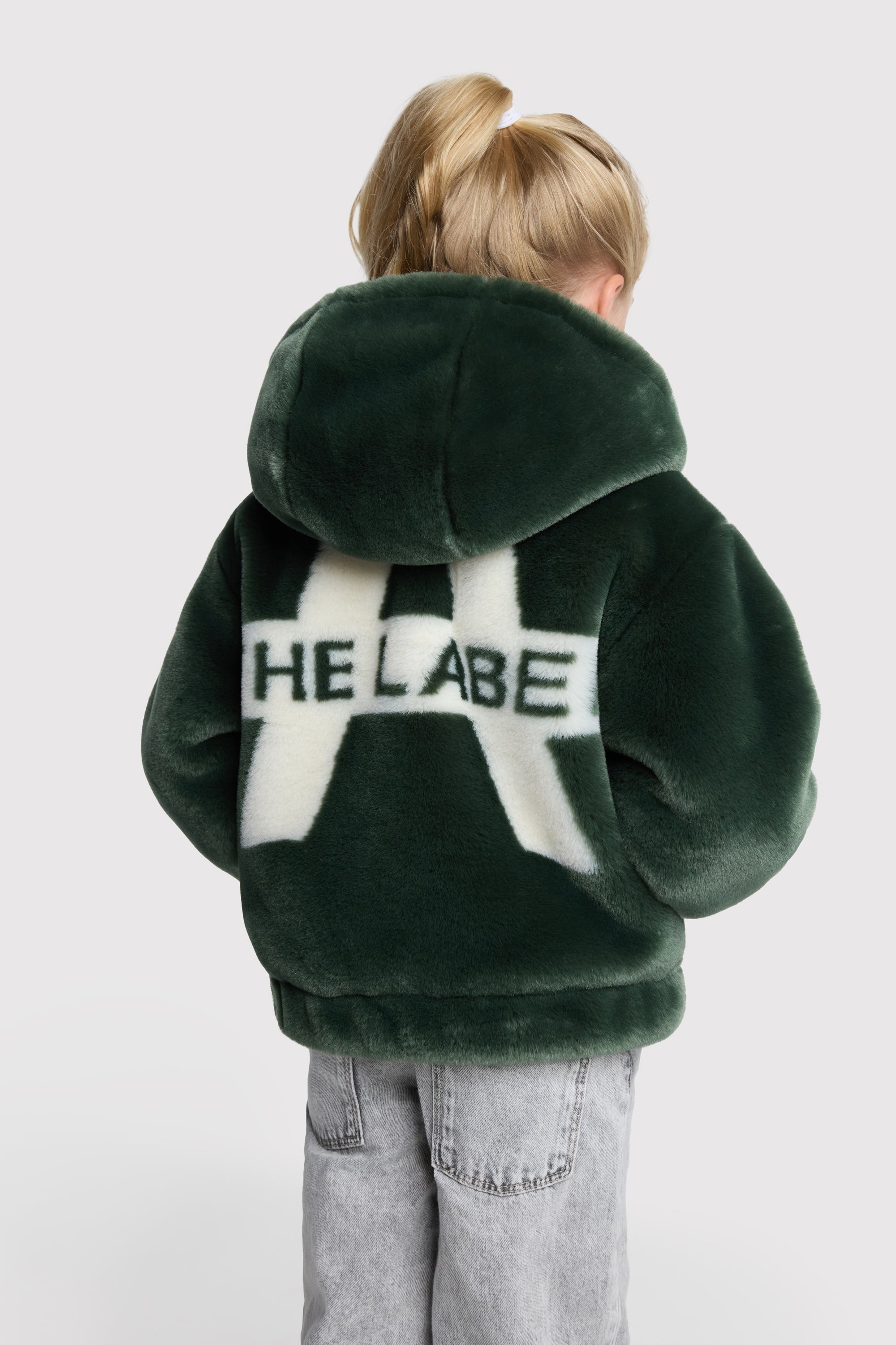 Alix Mini Woven Faux Fur Jacket Girls