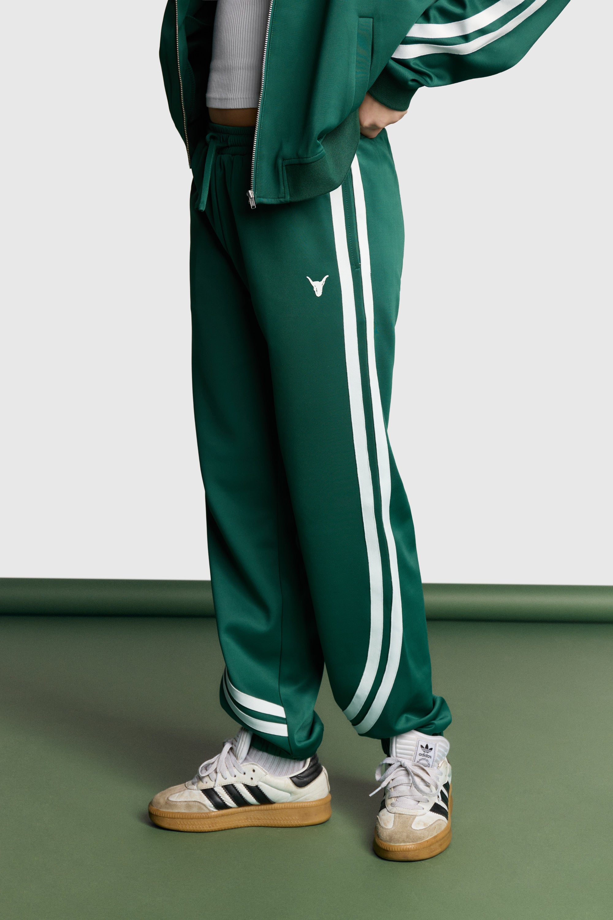 Alix Mini Knitted Training pants Green