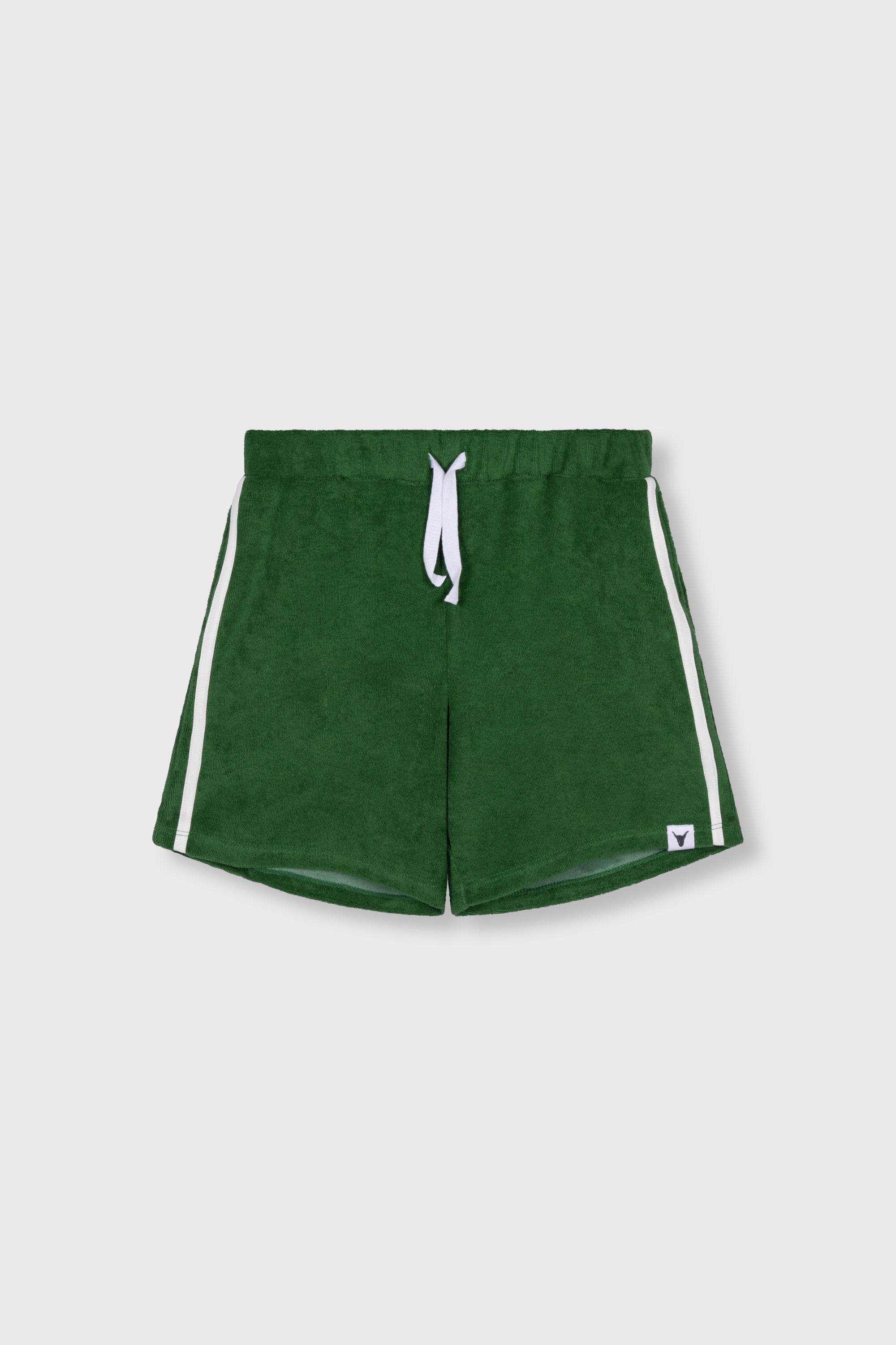 Alix Mini Knitted Terry Shorts Green