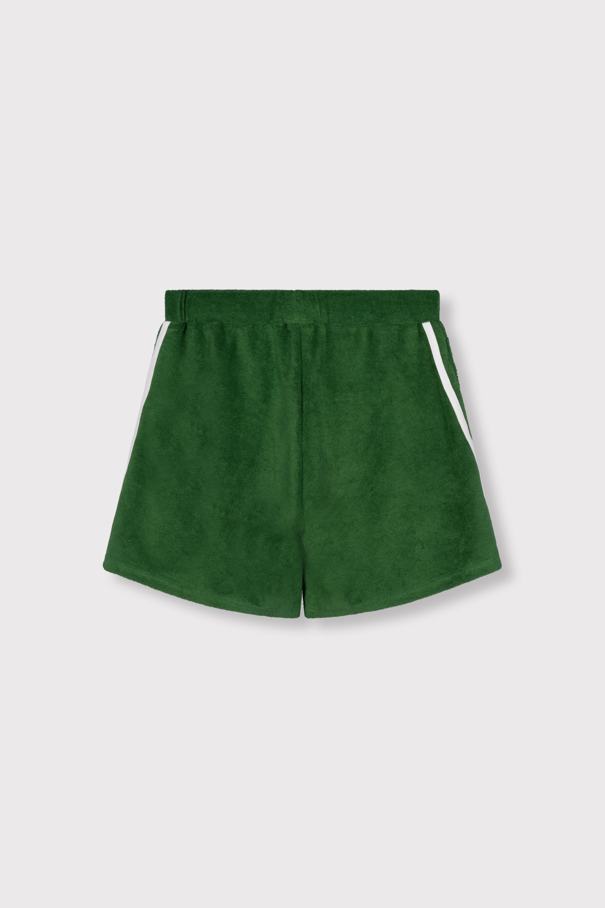 Alix Mini Knitted Terry Shorts Green